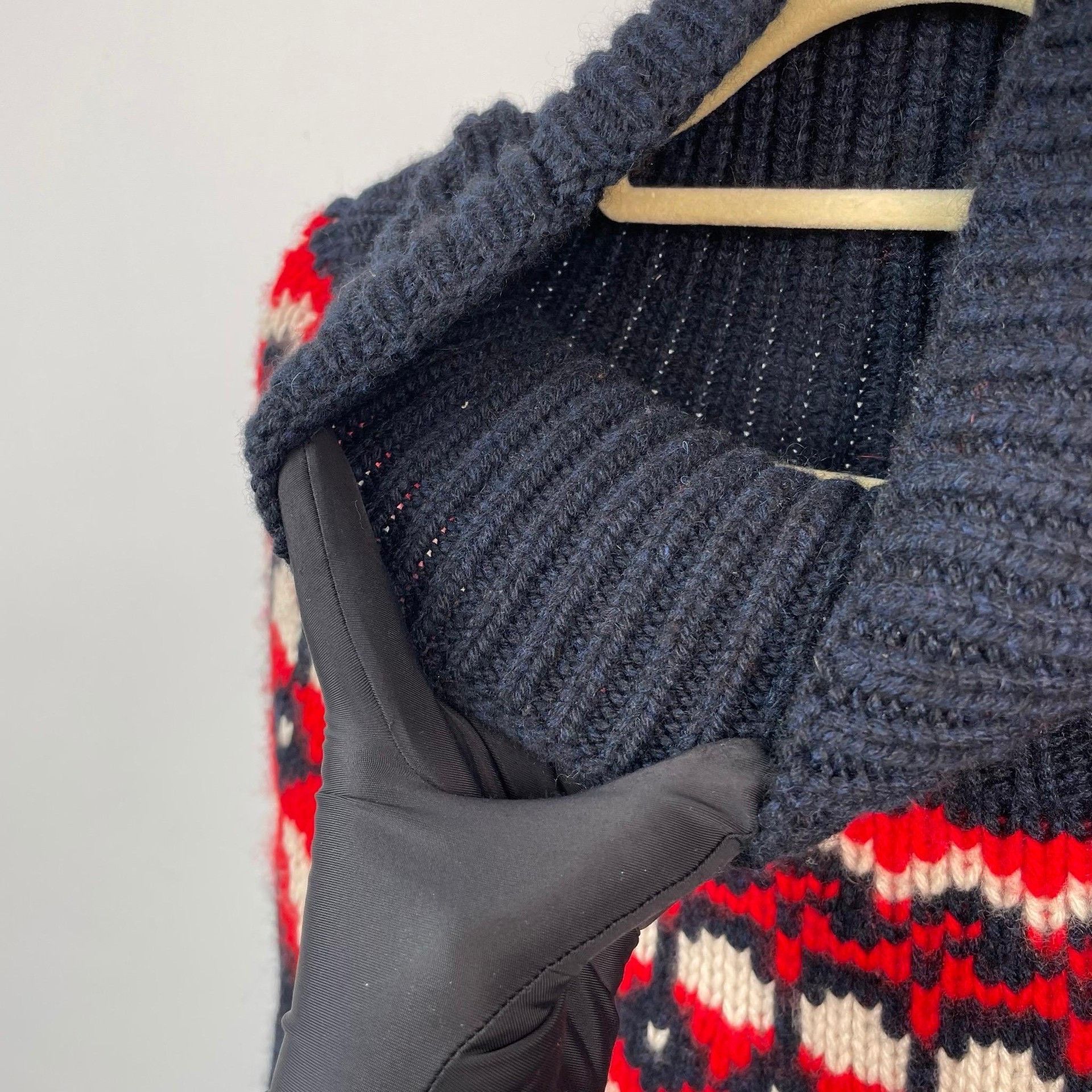 Celine Celine Dark Blue Fair Isle High Neck Sweater Size S / US 4 / IT 40 - 9 Thumbnail