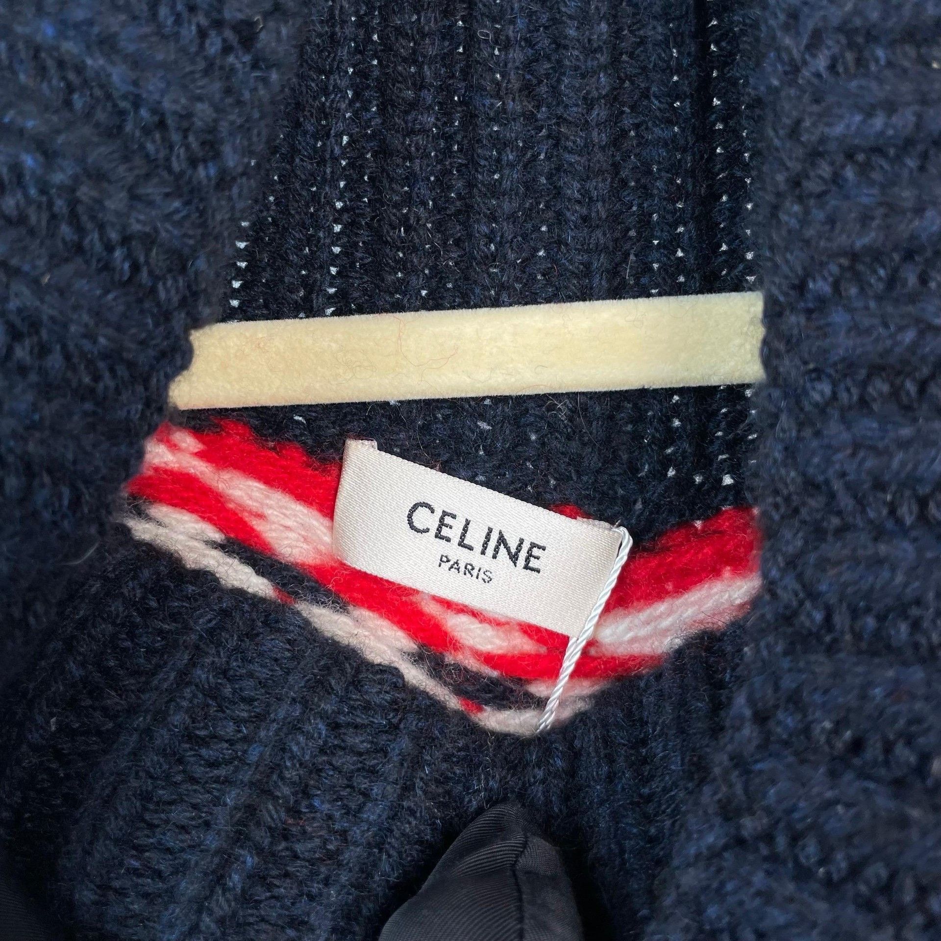 Celine Celine Dark Blue Fair Isle High Neck Sweater Size S / US 4 / IT 40 - 5 Thumbnail