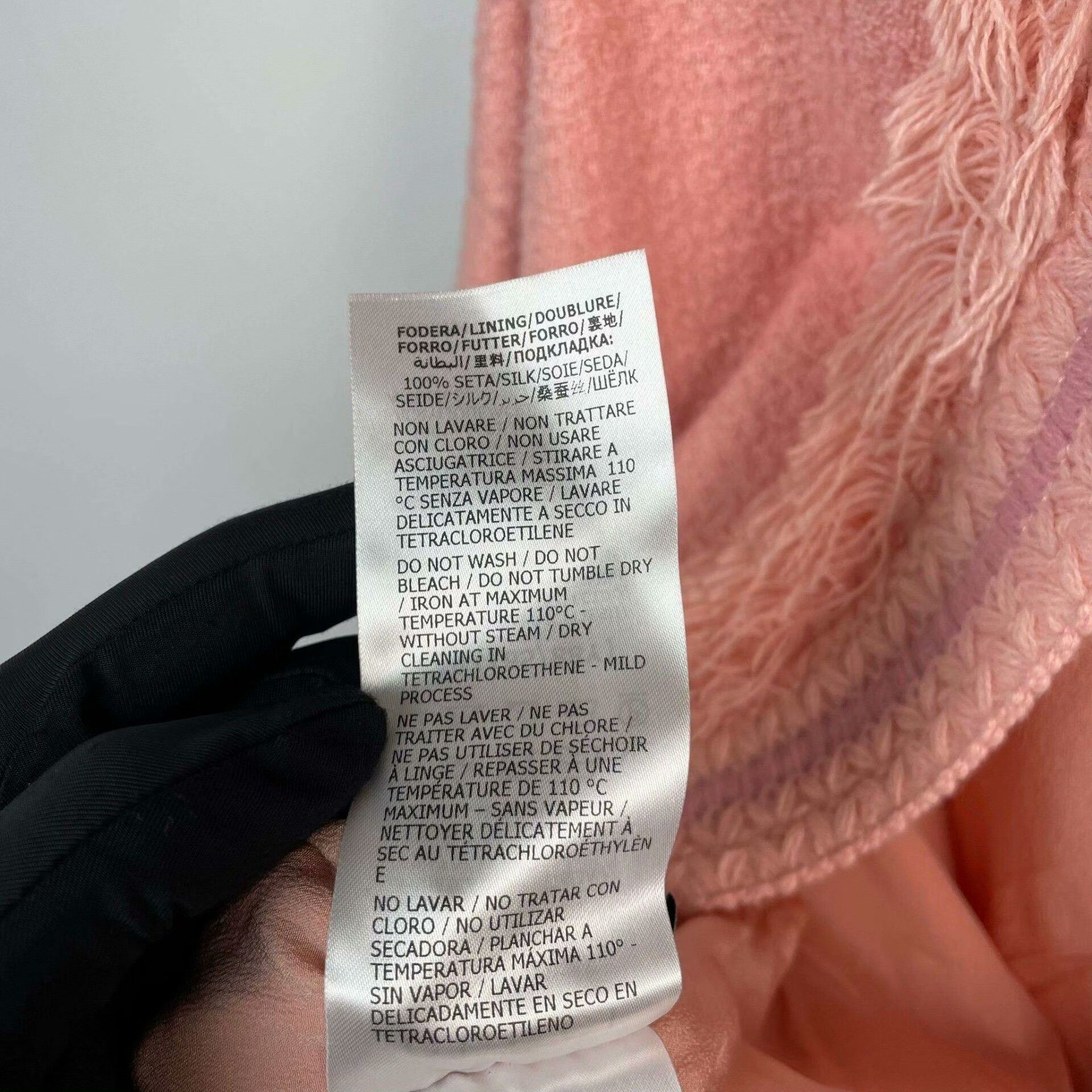 Gucci Pink Gucci Wool Coat with Lace Trim Size S / US 4 / IT 40 - 5 Thumbnail