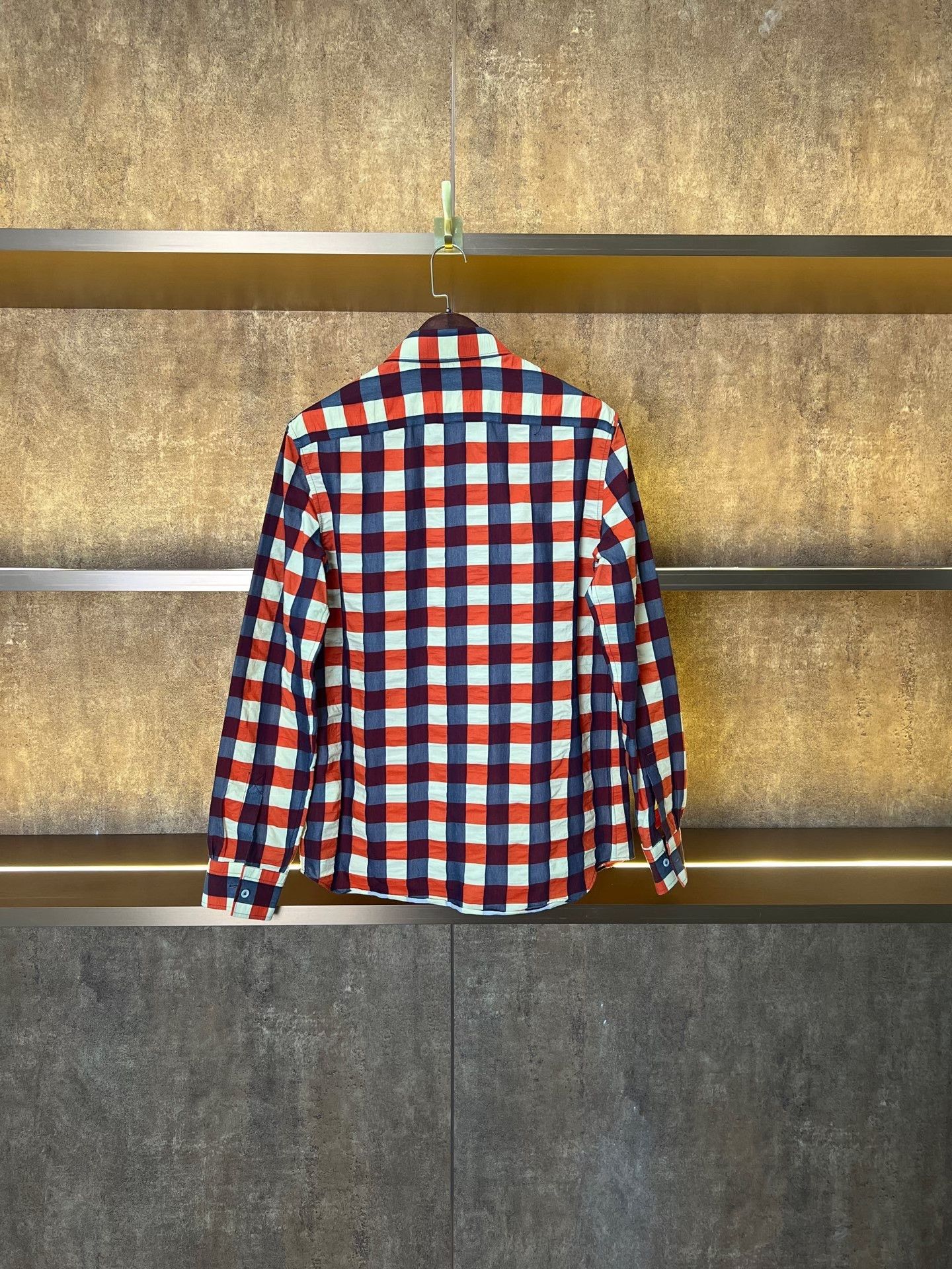 Bottega Veneta Bottega Veneta Red White Check Shirt Size US S / EU 44-46 / 1 - 2 Thumbnail