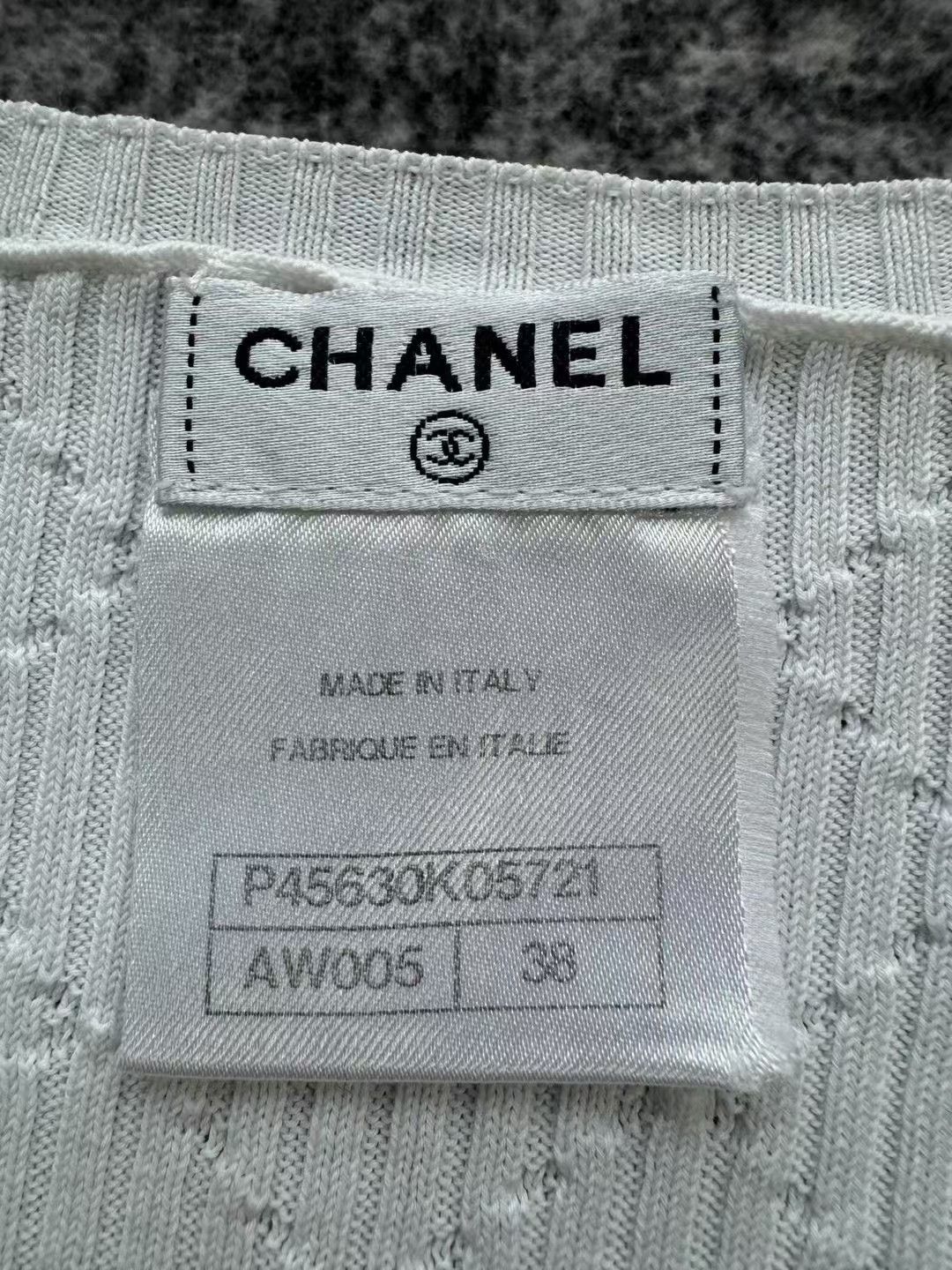 Chanel Chanel White Sleeveless Tank Top Size S / US 4 / IT 40 - 5 Thumbnail