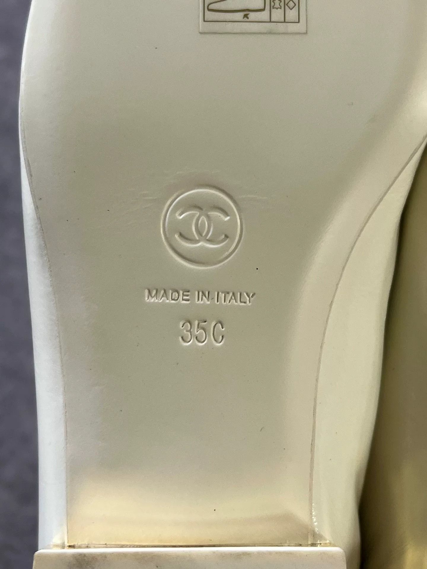 Chanel Chanel Cream Double C Logo Loafers Size US 4 / IT 34 - 7 Thumbnail