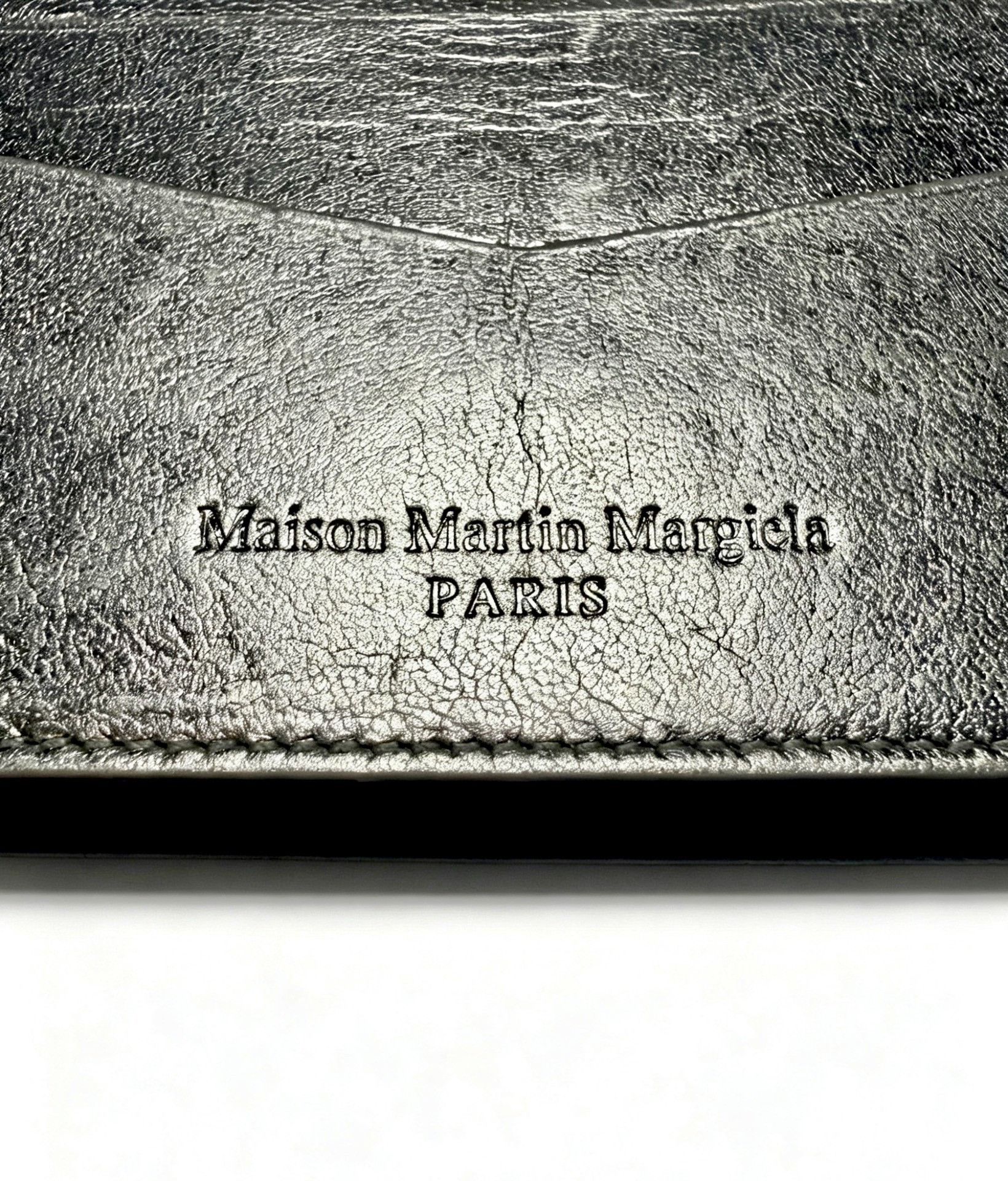 Maison Margiela Maison Martin Margiela Silver Leather Card Holder Size ONE SIZE - 4 Thumbnail