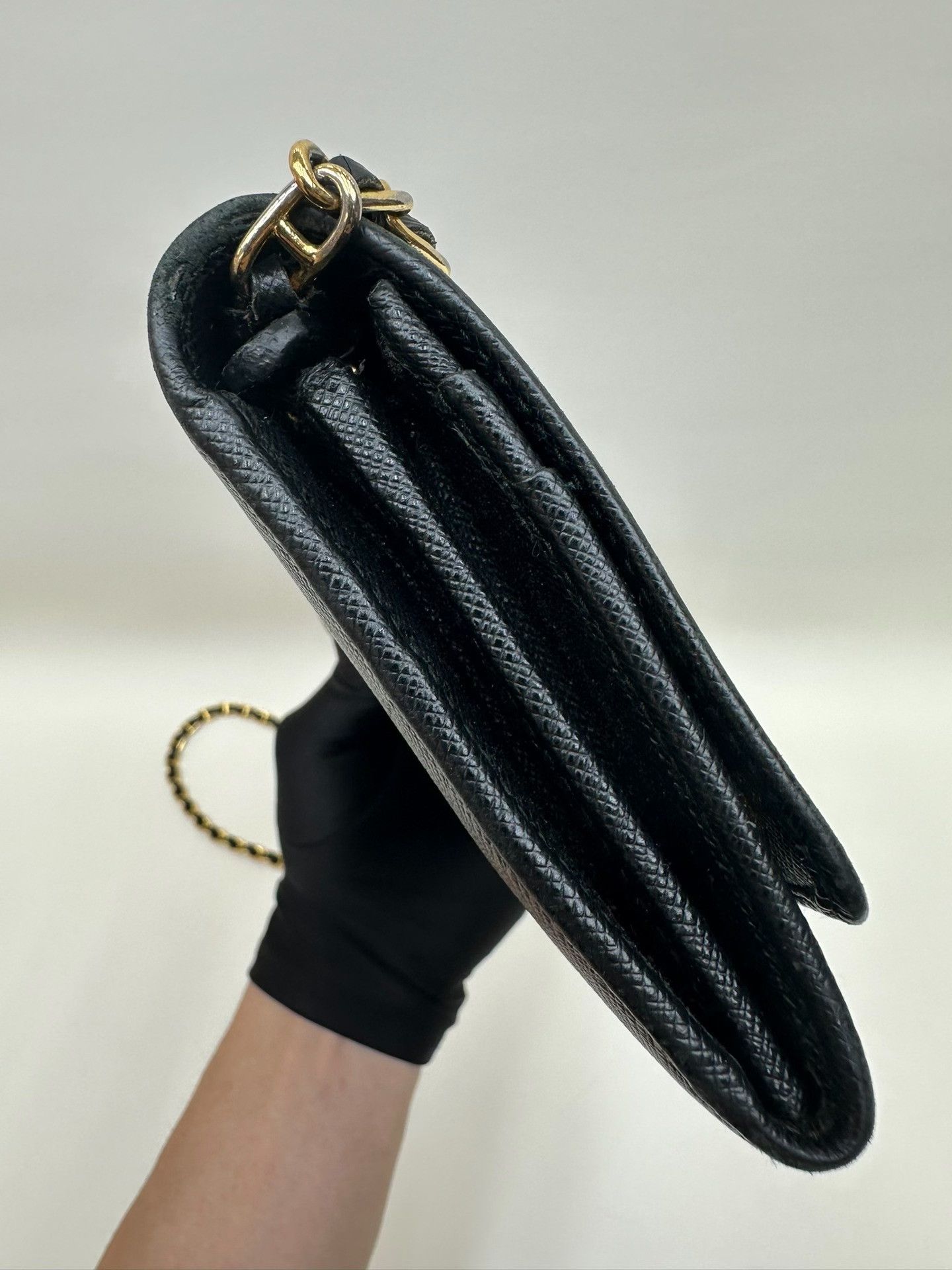Prada Prada Black Saffiano Leather WOC Bag Size ONE SIZE - 4 Thumbnail
