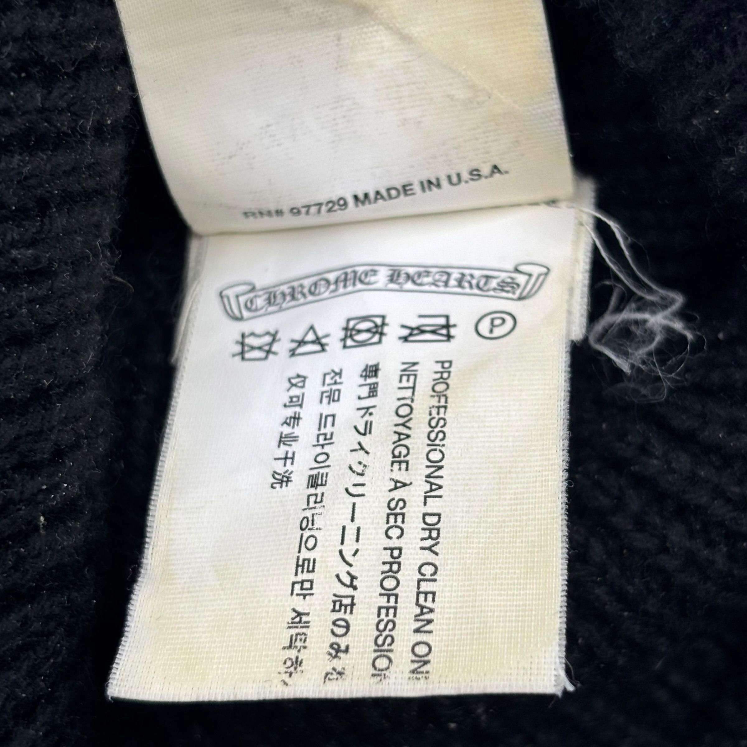 Chrome Hearts Matty Boy Silver Chomped Patch Cashmere Beanie Size ONE SIZE - 4 Thumbnail