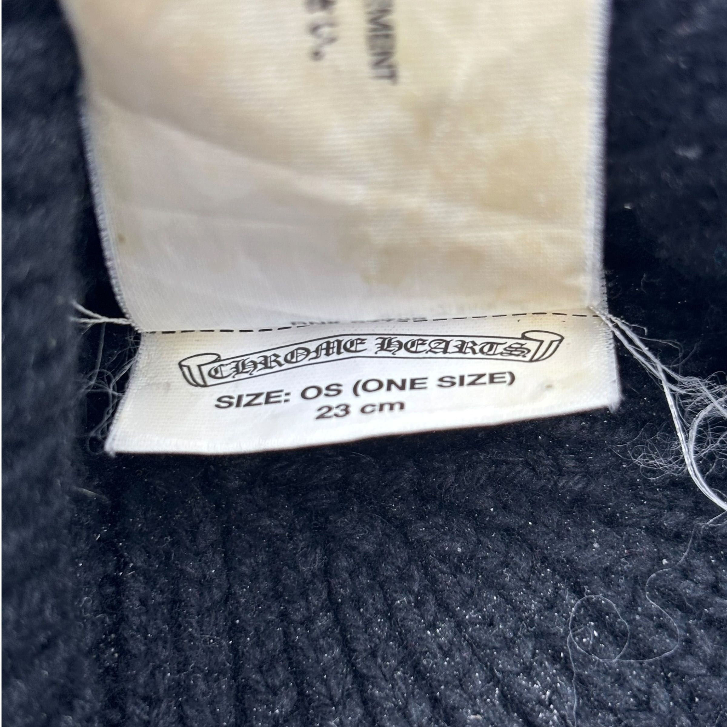 Chrome Hearts Matty Boy Silver Chomped Patch Cashmere Beanie Size ONE SIZE - 5 Thumbnail