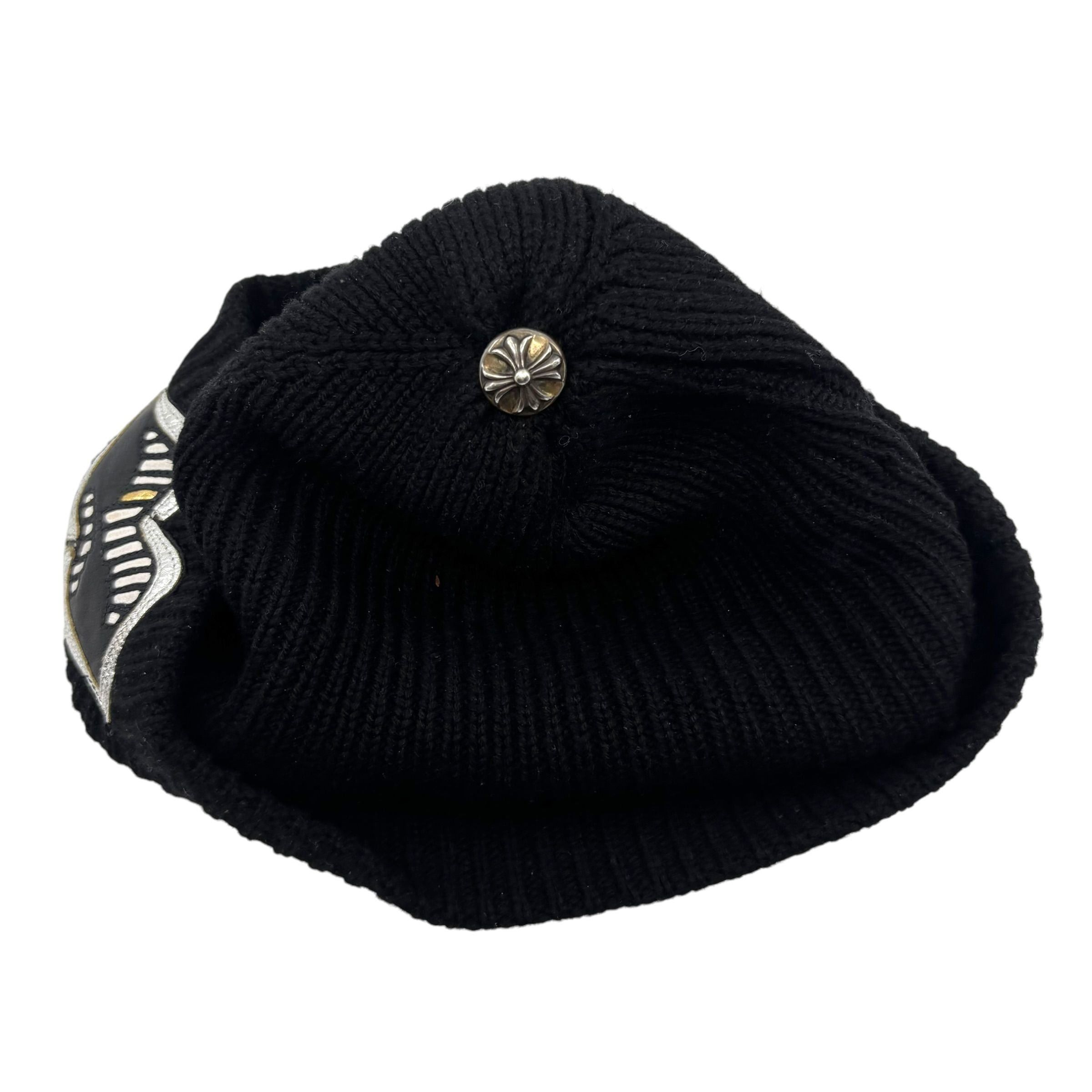 Chrome Hearts Matty Boy Silver Chomped Patch Cashmere Beanie Size ONE SIZE - 2 Thumbnail