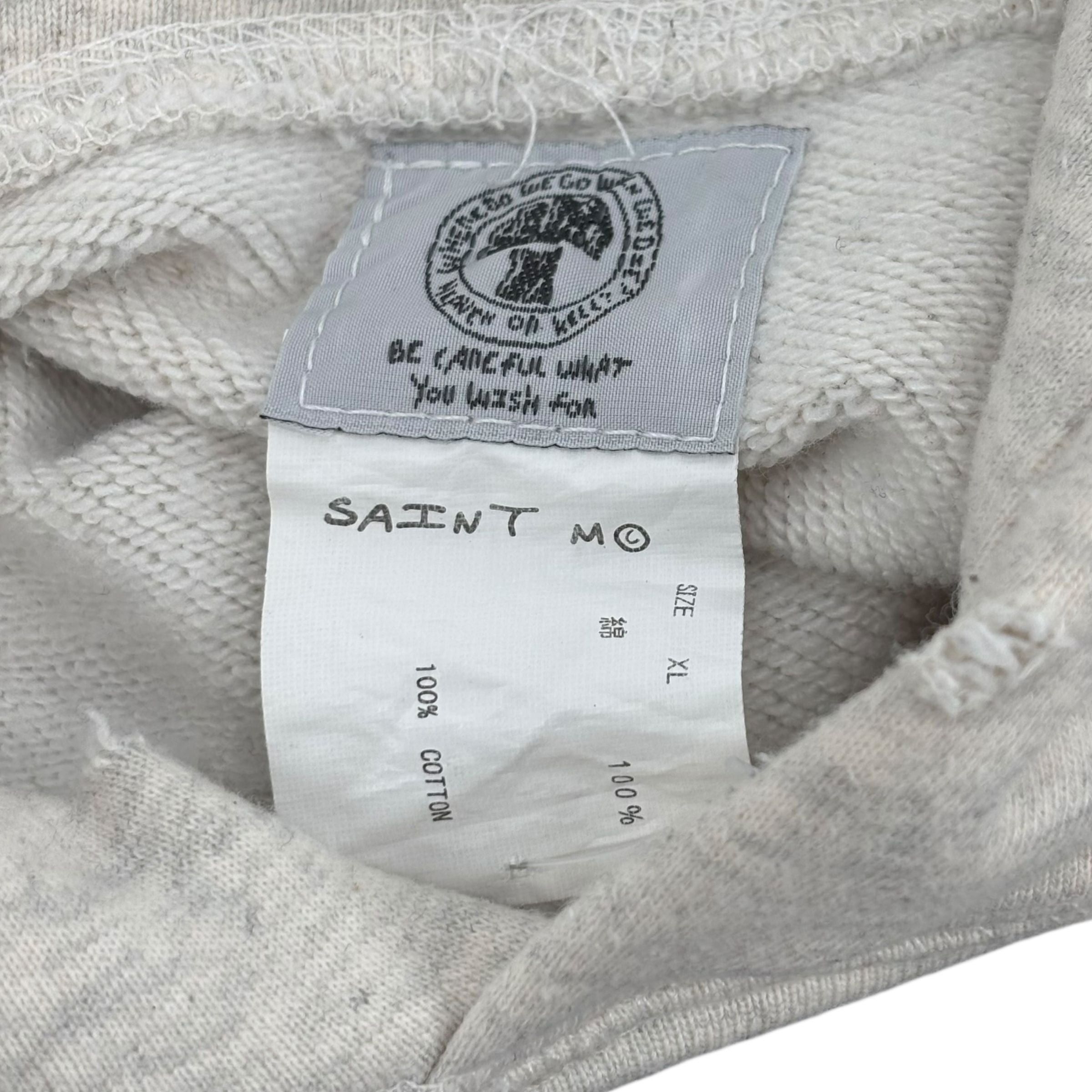 Saint Michael Saint Mxxxxxx x Denim Tears Graffiti Hoodie Grey Size US XL / EU 56 / 4 - 5 Thumbnail