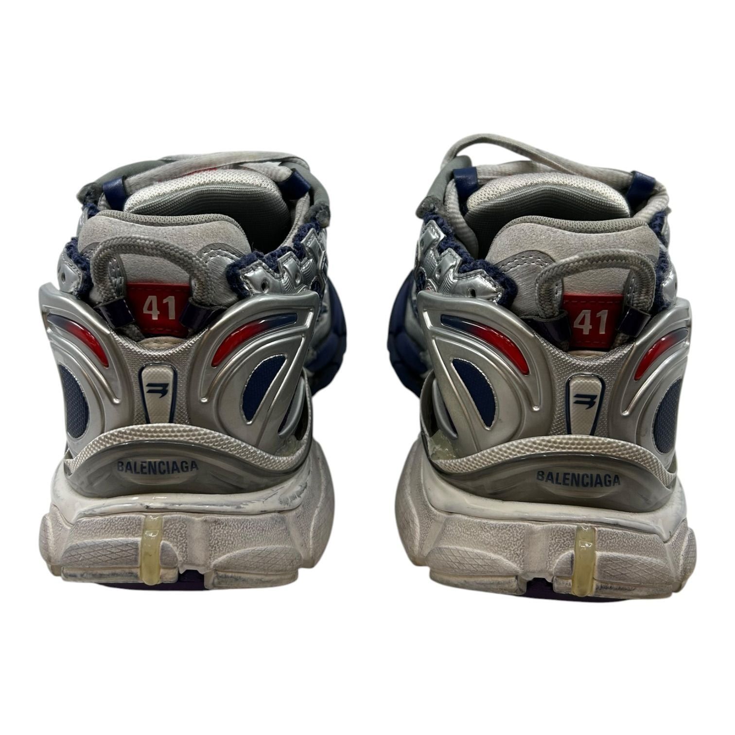 Balenciaga Runner Sneaker Navy Red Grey Size US 7.5 / EU 40-41 - 5 Thumbnail