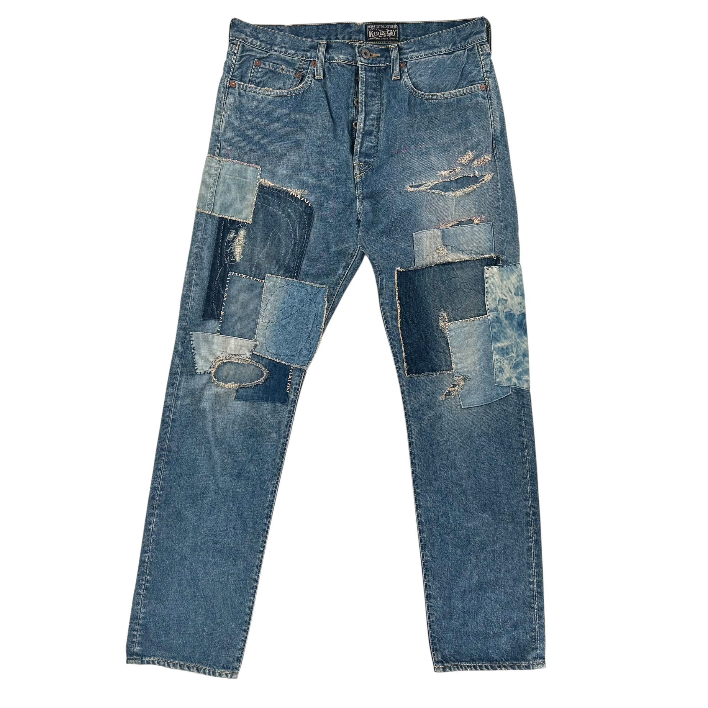 Kapital 14oz Denim 5P Monkey Cisco Blue Size US 34 / EU 50 - 2 Thumbnail