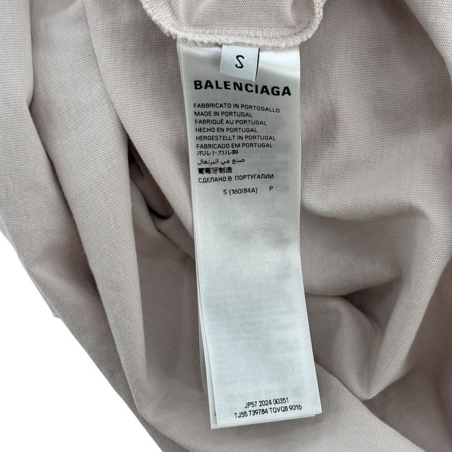 Balenciaga Tape Tee Cream & Black Size US S / EU 44-46 / 1 - 3 Thumbnail