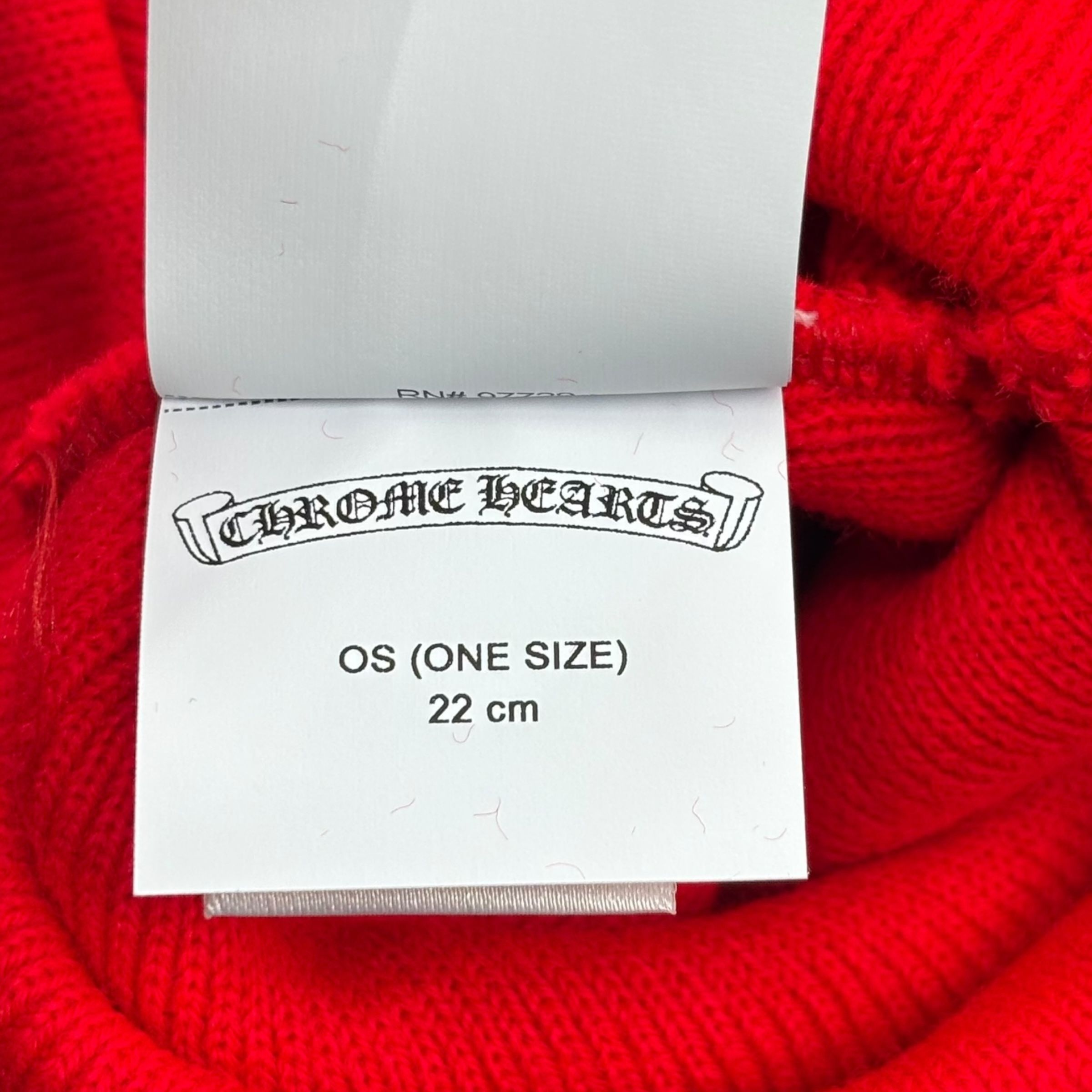 Chrome Hearts CH Logo Beanie Red Size ONE SIZE - 6 Thumbnail