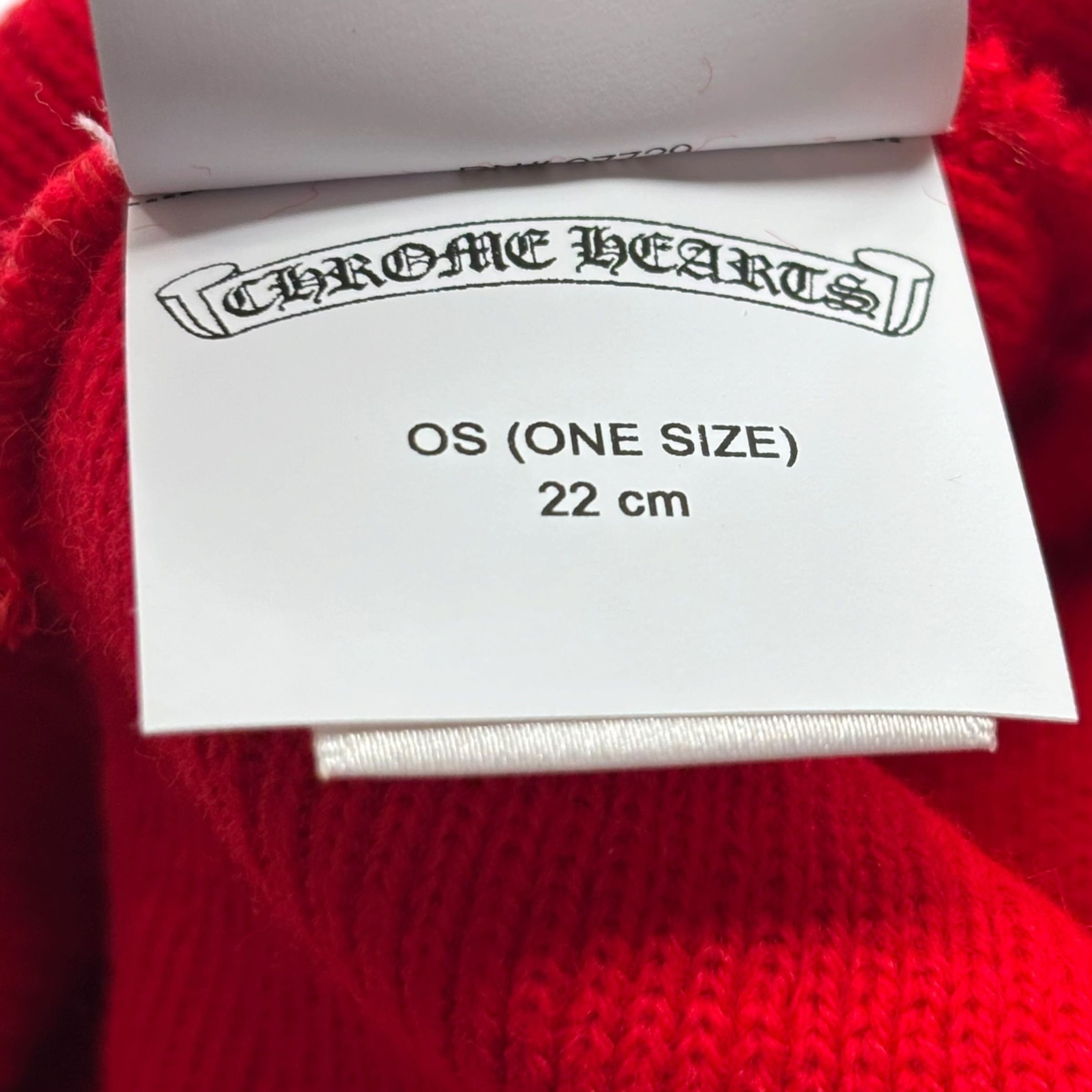 Chrome Hearts CH Logo Beanie Red Size ONE SIZE - 12 Thumbnail