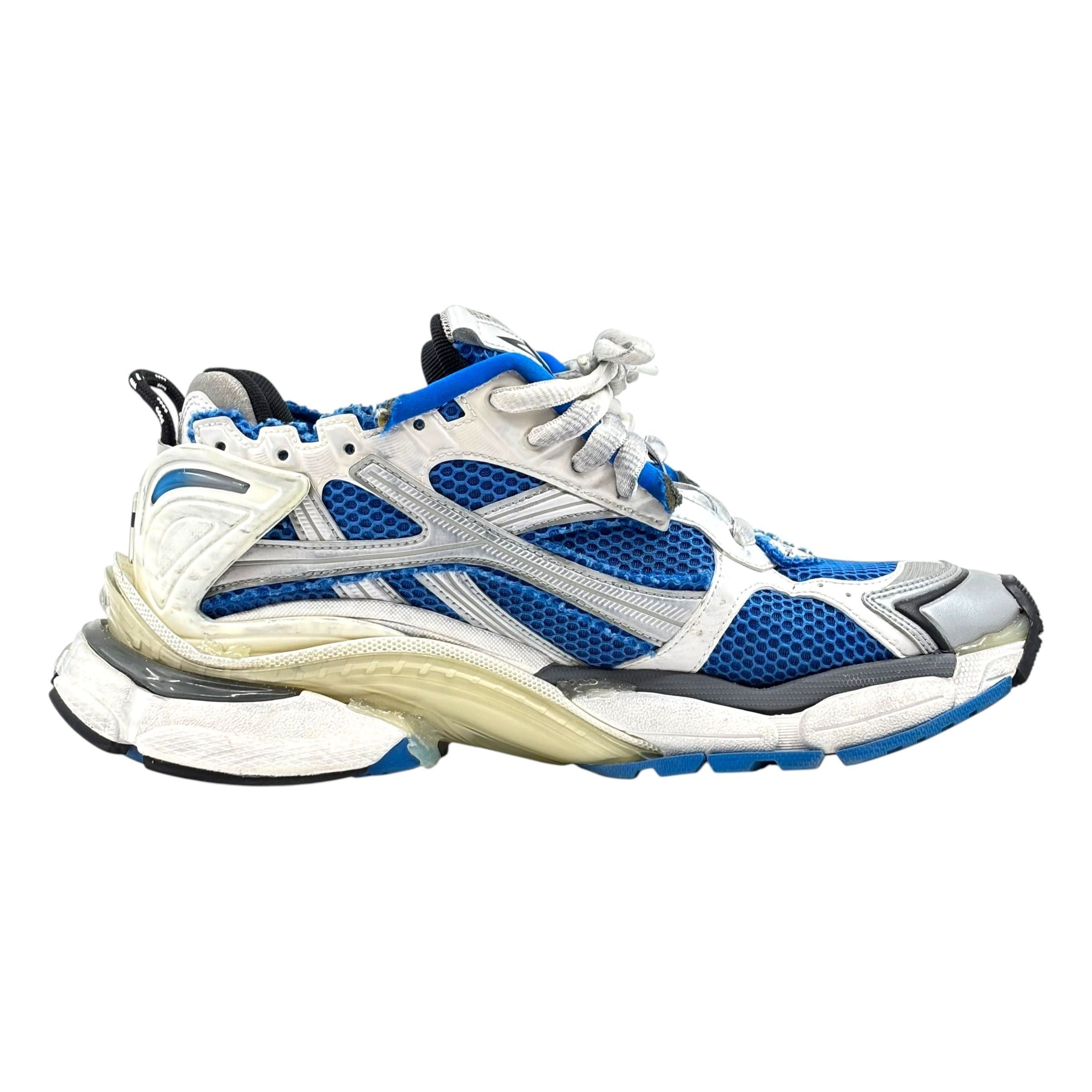 Balenciaga Runner White Blue Silver Size US 9.5 / EU 42-43 - 3 Thumbnail