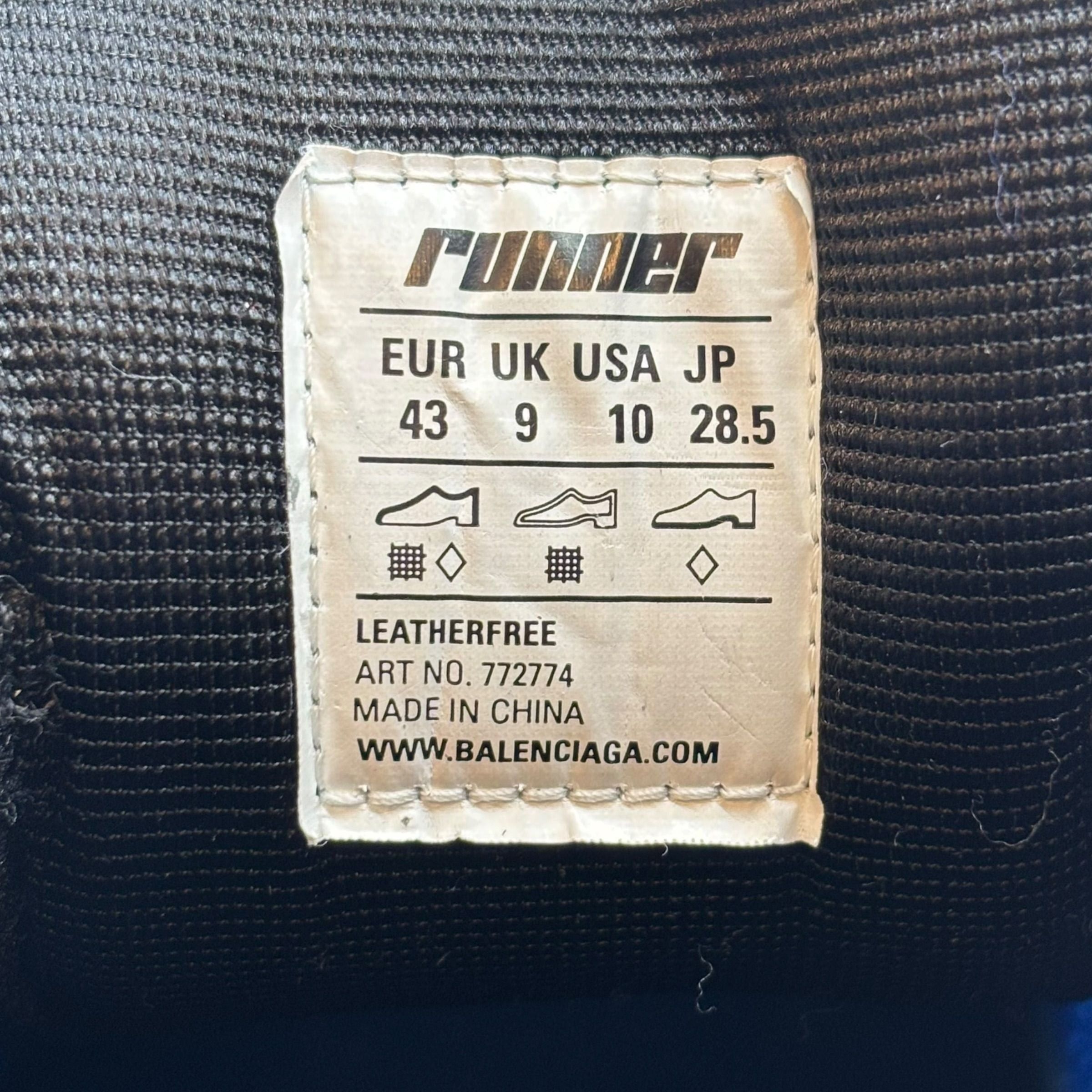Balenciaga Runner White Blue Silver Size US 9.5 / EU 42-43 - 6 Thumbnail