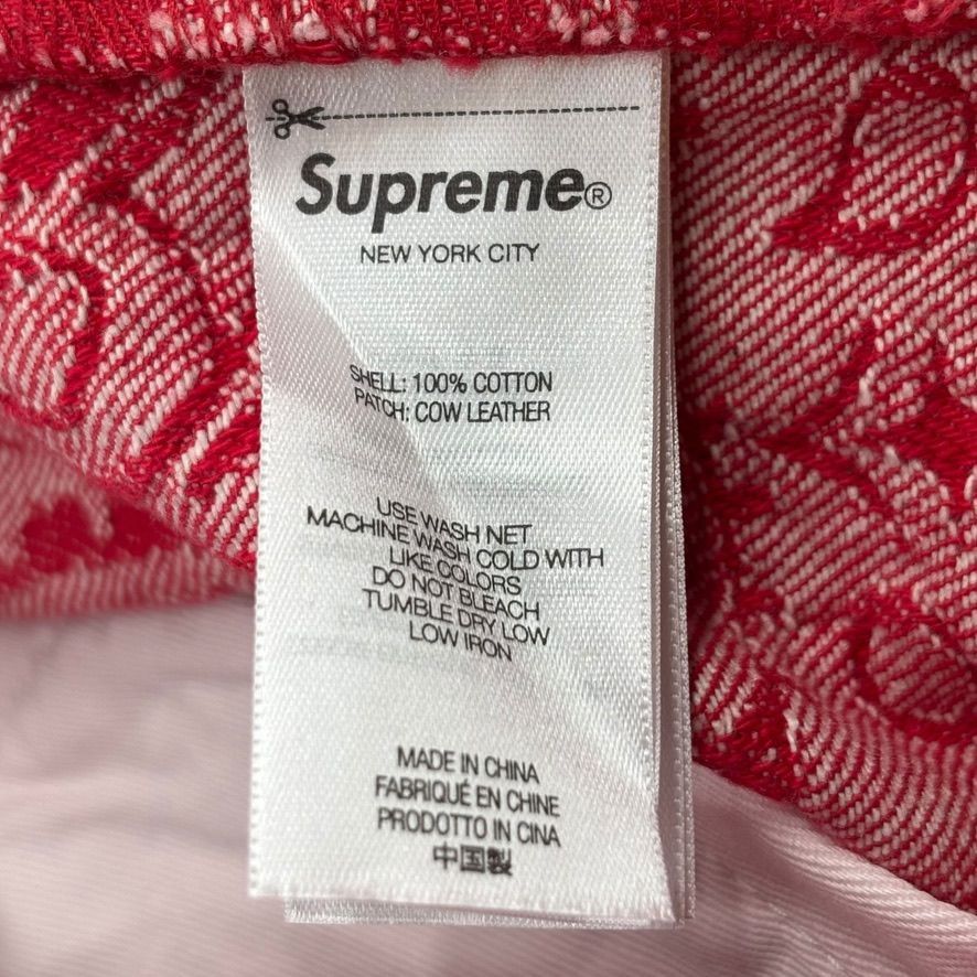 Supreme Bandana Jacquard Baggy Jean Red Size US 32 / EU 48 - 5 Thumbnail