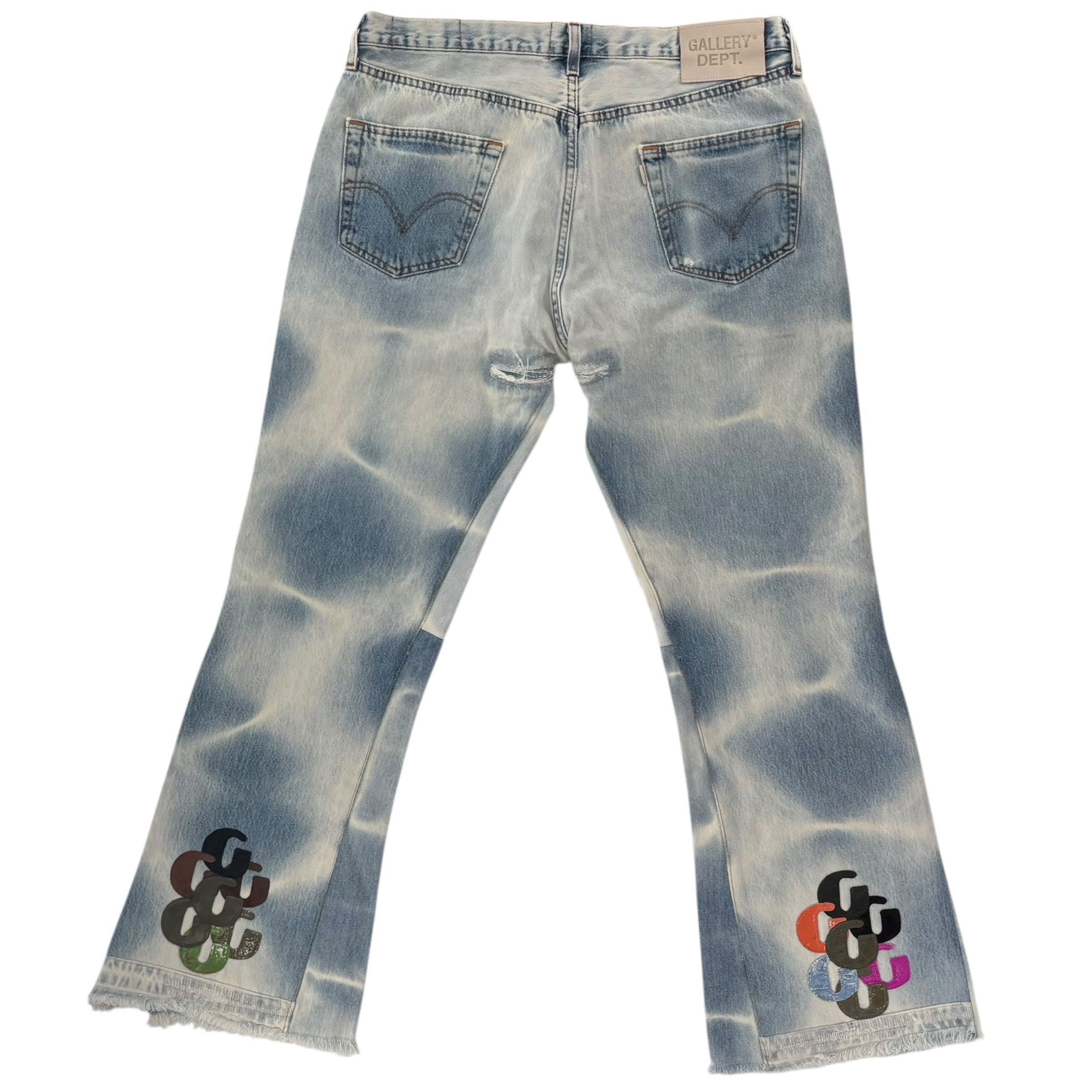 Gallery Dept. Sun Faded LA Flare Denim Blue Size US 28 / EU 44 - 2 Thumbnail