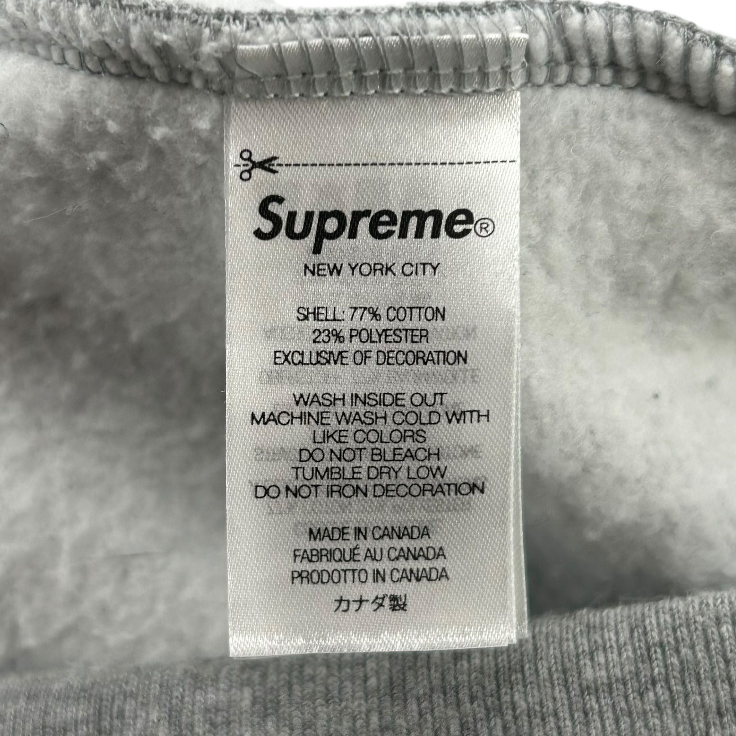 Supreme S Logo Zip Up Hooded Sweatshirt (FW25) Heather Grey Size US XL / EU 56 / 4 - 5 Thumbnail