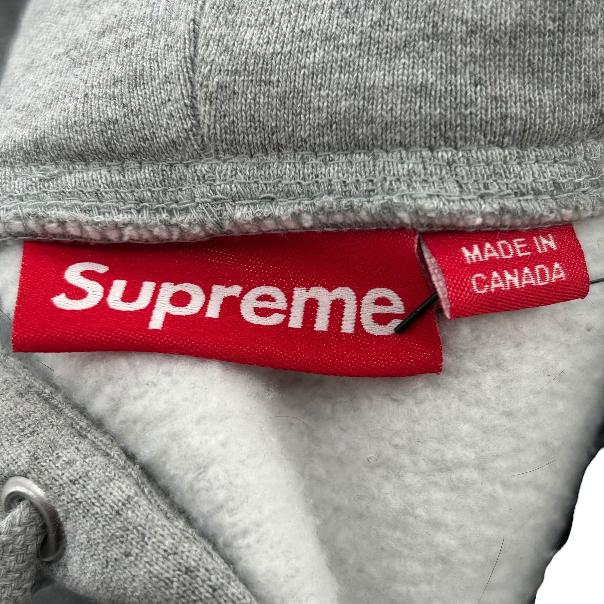 Supreme S Logo Zip Up Hooded Sweatshirt (FW25) Heather Grey Size US XL / EU 56 / 4 - 4 Thumbnail