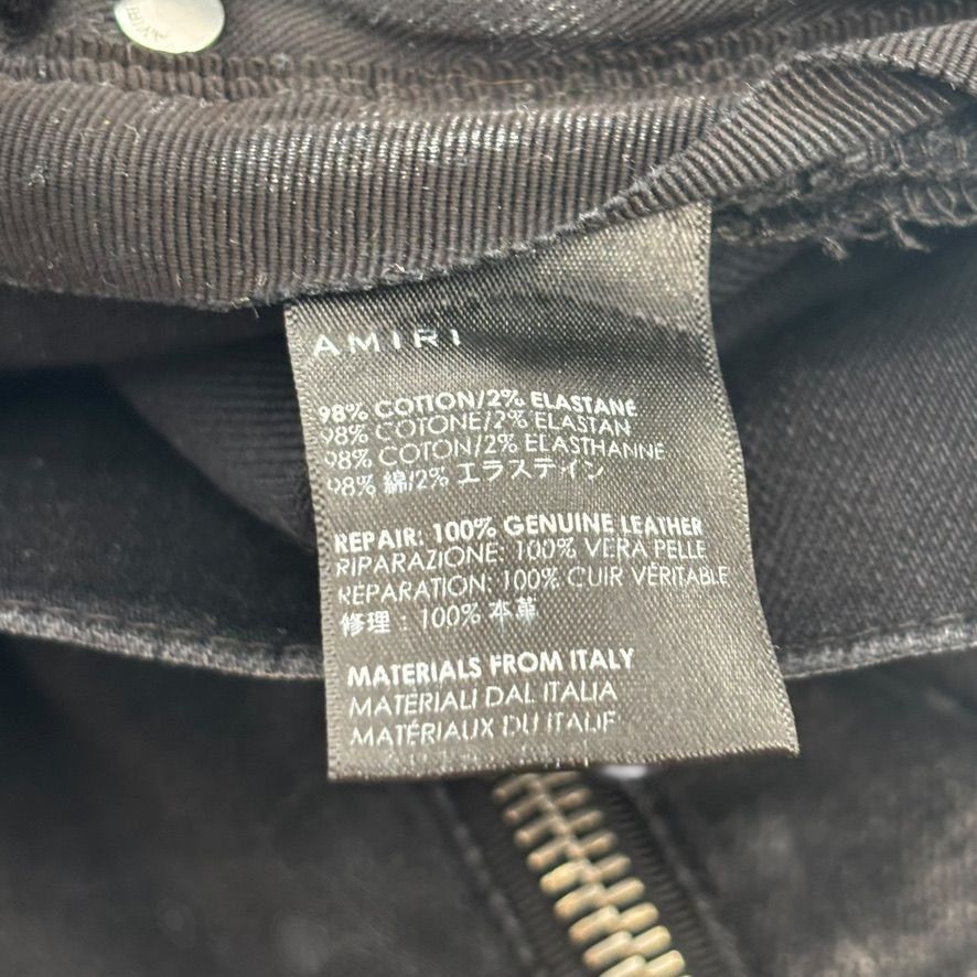 Amiri MX1 Zipper Denim Black Size US 34 / EU 50 - 4 Thumbnail