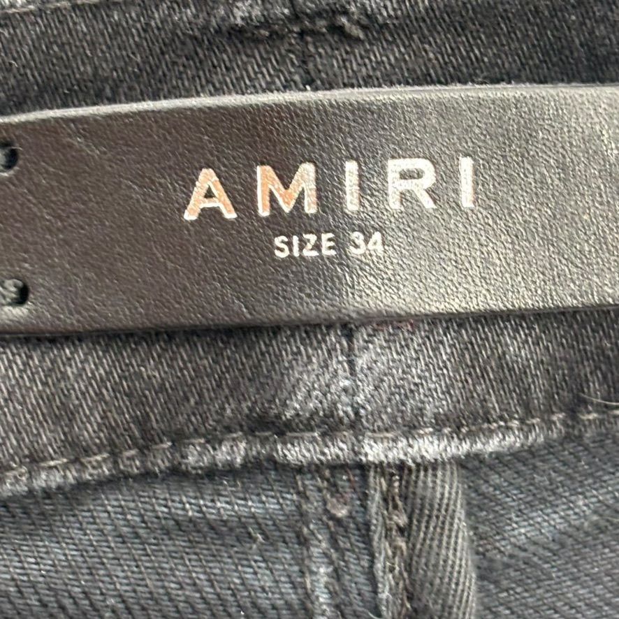 Amiri MX1 Zipper Denim Black Size US 34 / EU 50 - 3 Thumbnail