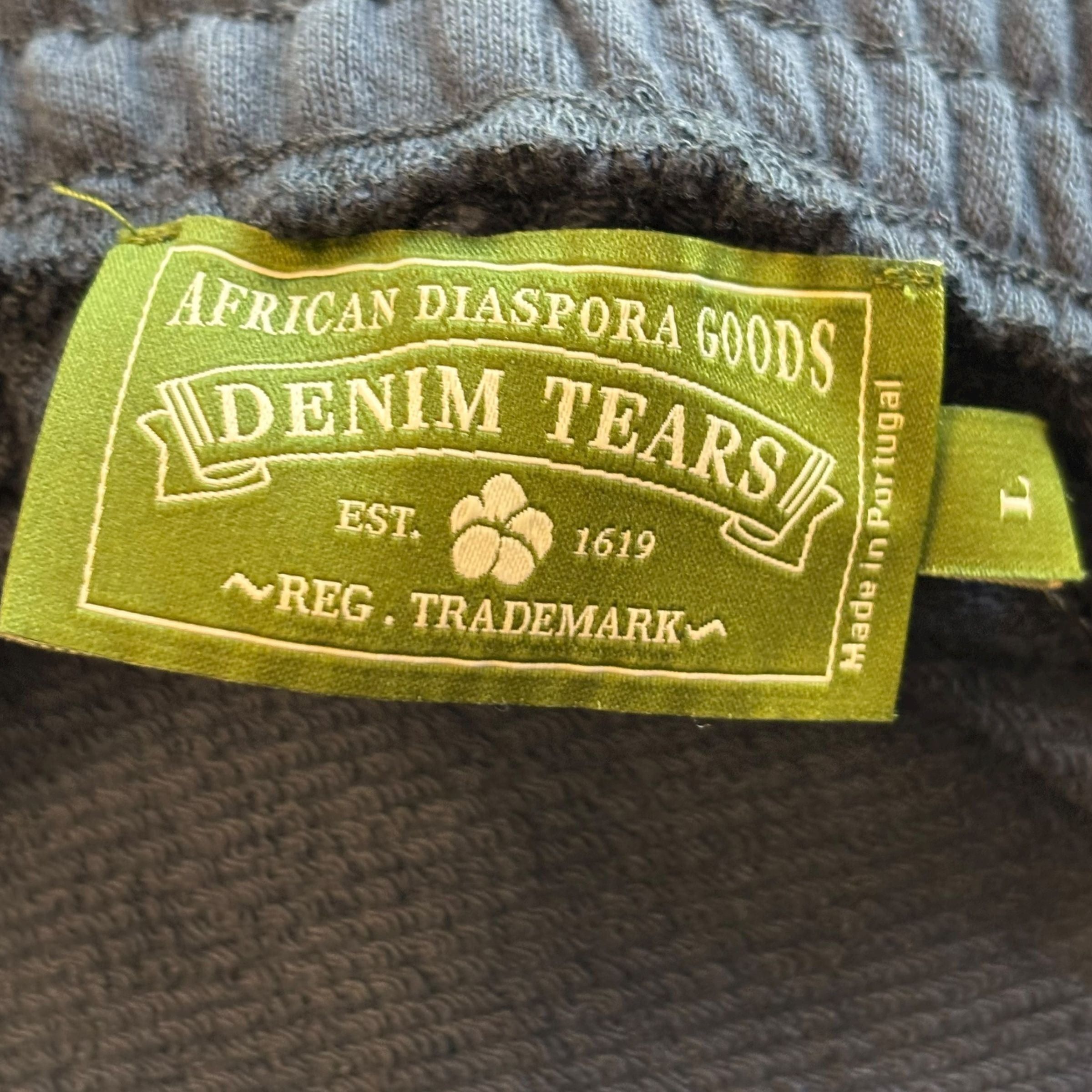 DENIM TEARS The Cotton Wreath Sweatpants Navy Size US 36 / EU 52 - 4 Thumbnail