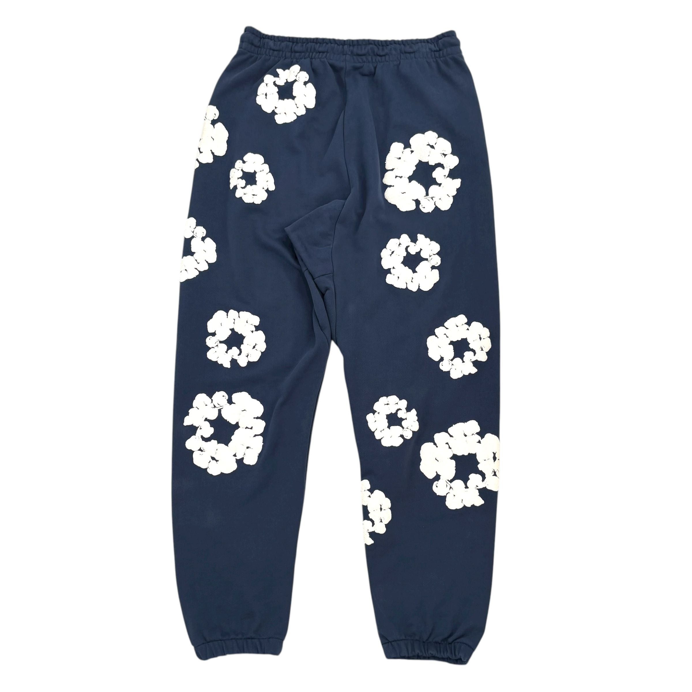 DENIM TEARS The Cotton Wreath Sweatpants Navy Size US 36 / EU 52 - 3 Thumbnail
