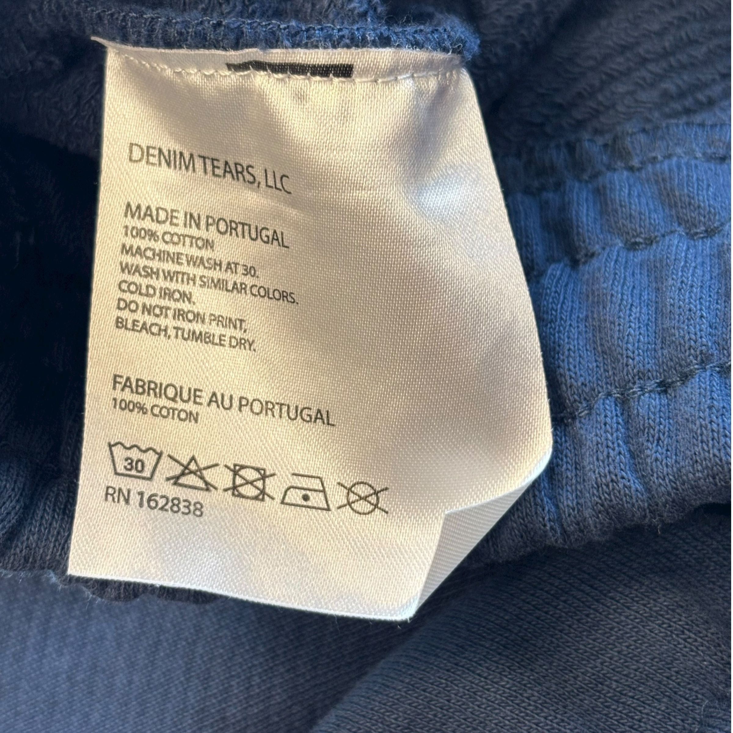DENIM TEARS The Cotton Wreath Sweatpants Navy Size US 34 / EU 50 - 5 Thumbnail
