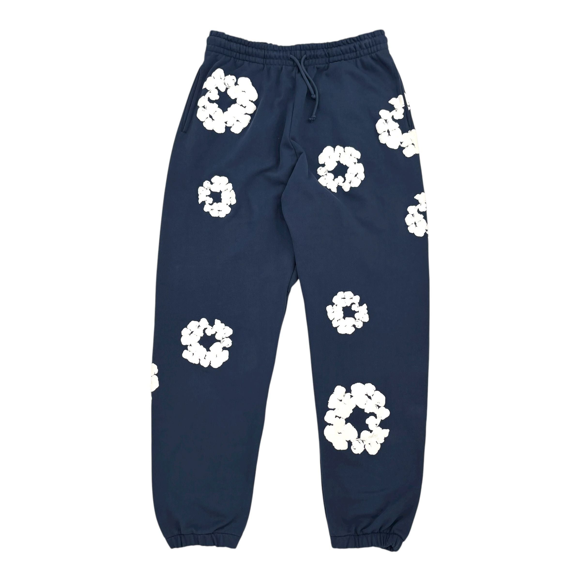 DENIM TEARS The Cotton Wreath Sweatpants Navy Size US 34 / EU 50 - 2 Thumbnail