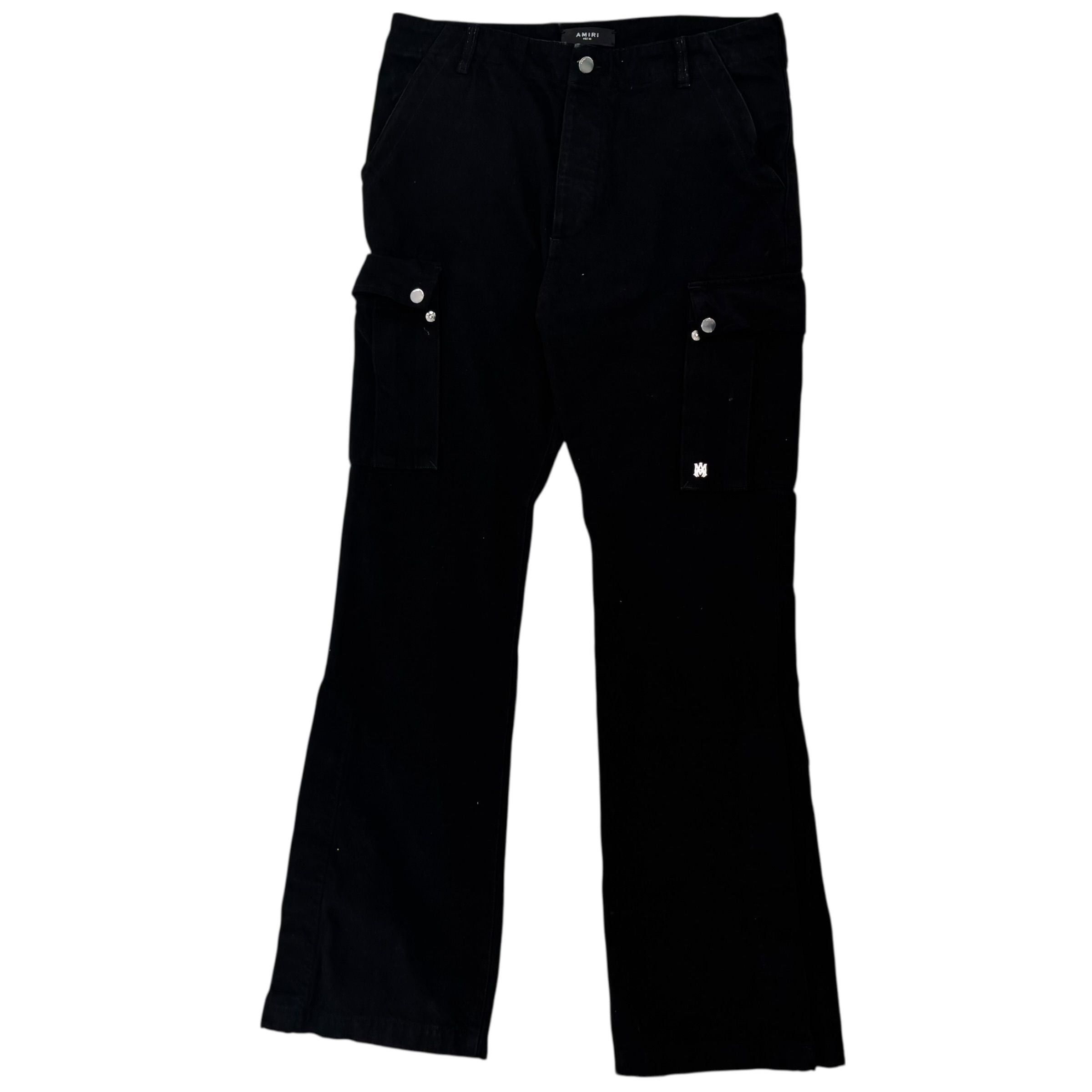 Amiri Wide Leg Cargo Pants Black Size US 32 / EU 48 - 2 Thumbnail