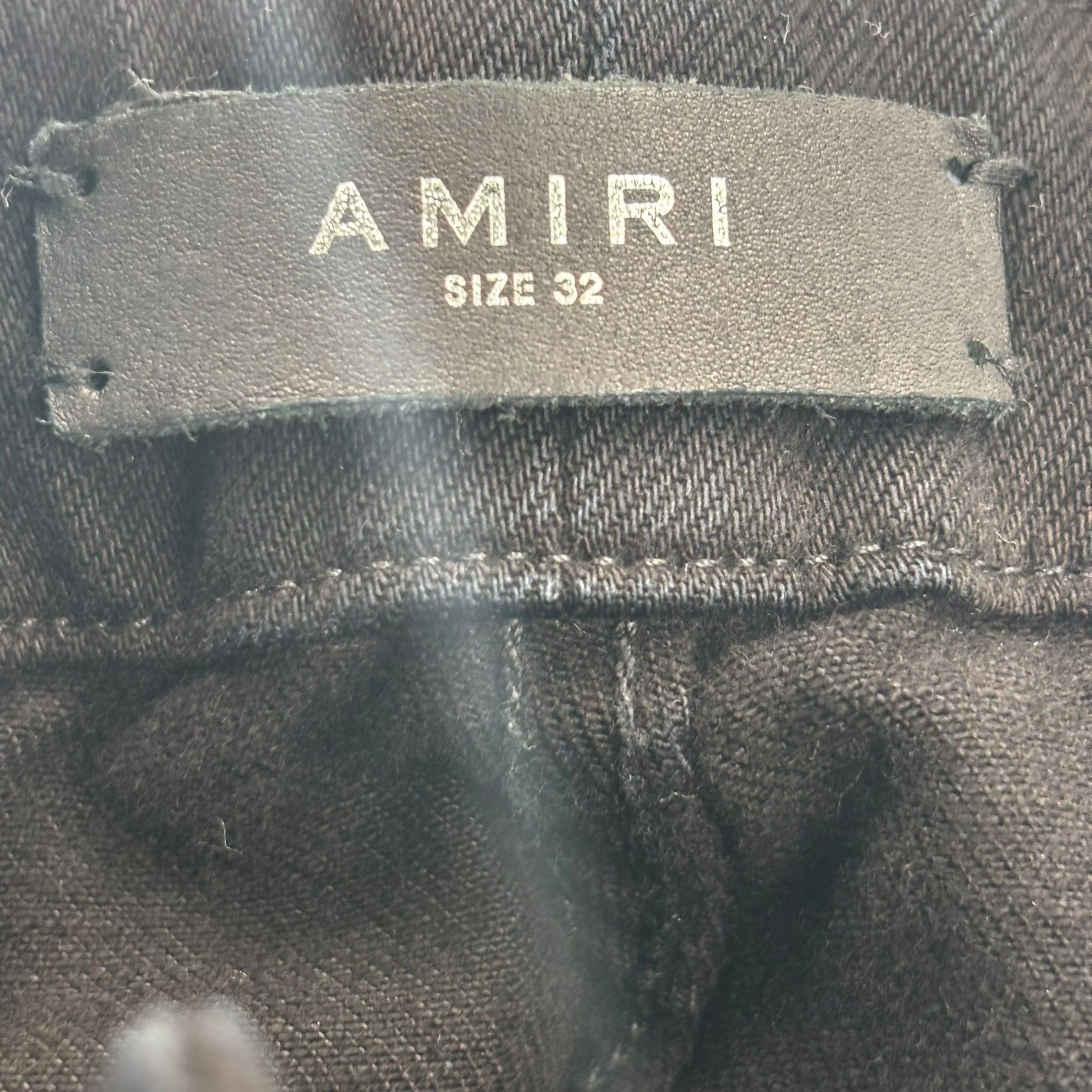 Amiri Wide Leg Cargo Pants Black Size US 32 / EU 48 - 6 Thumbnail