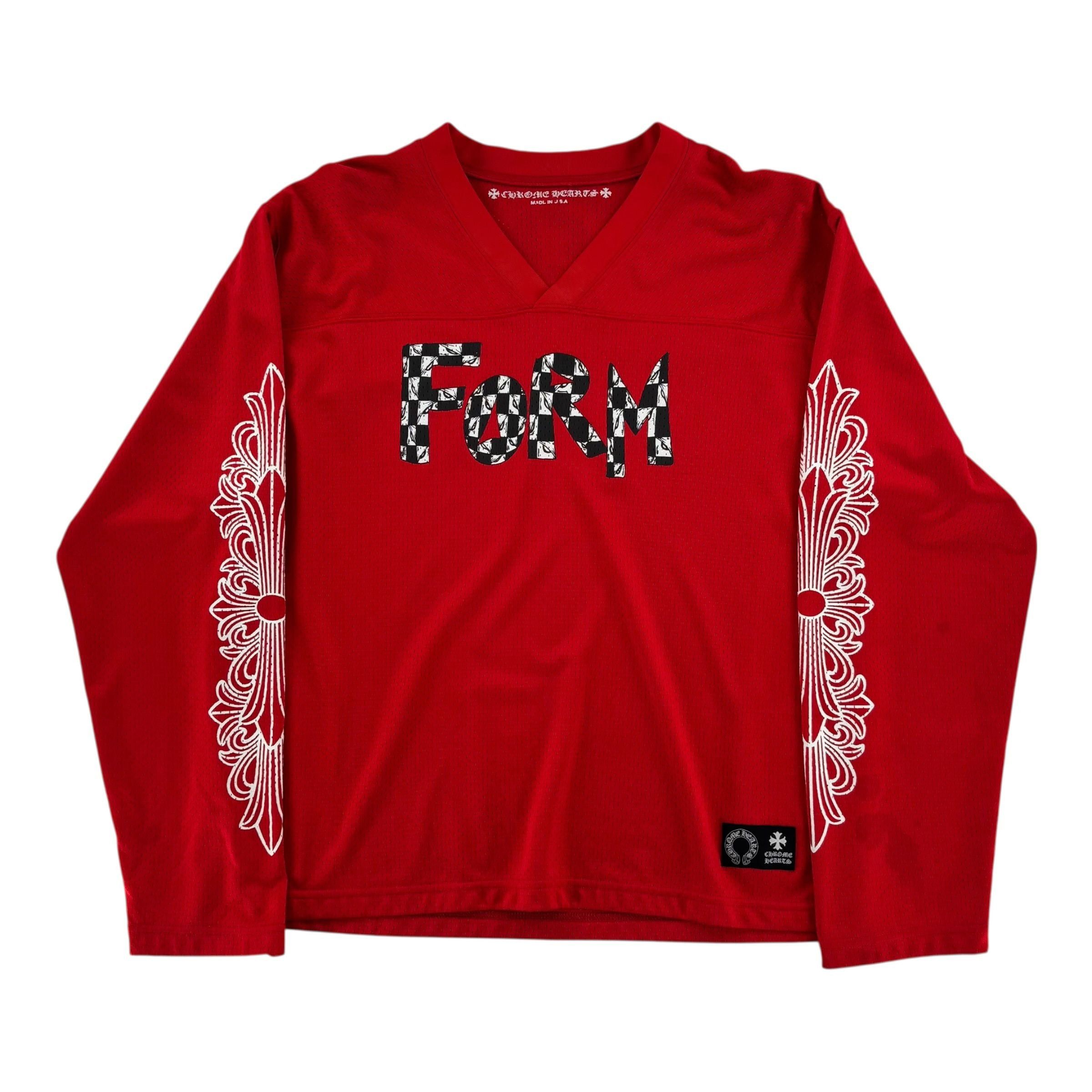 Chrome Hearts Matty Boy Mesh Long Sleeve Jersey Red Size US M / EU 48-50 / 2 - 2 Thumbnail