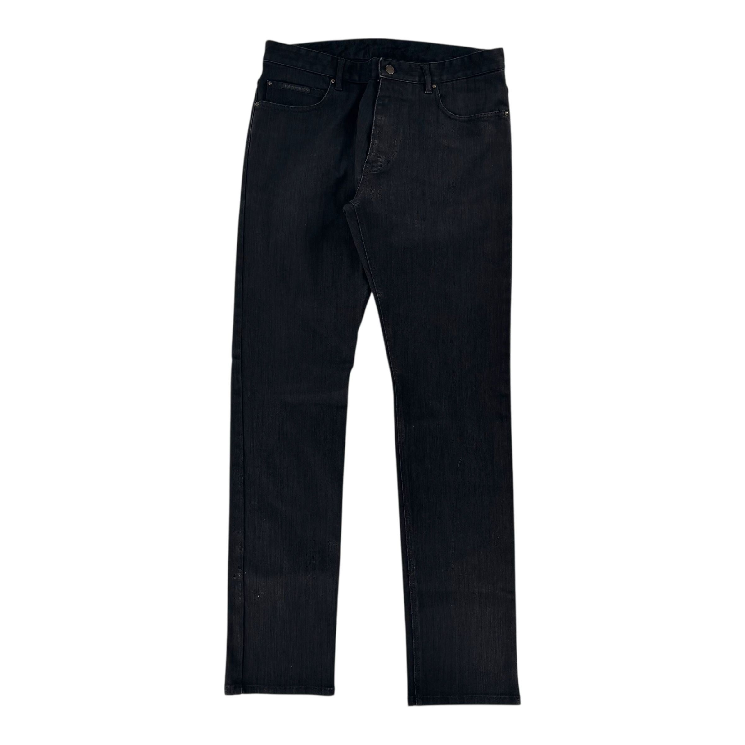 Louis Vuitton Regular Denim Black Size US 34 / EU 50 - 2 Thumbnail
