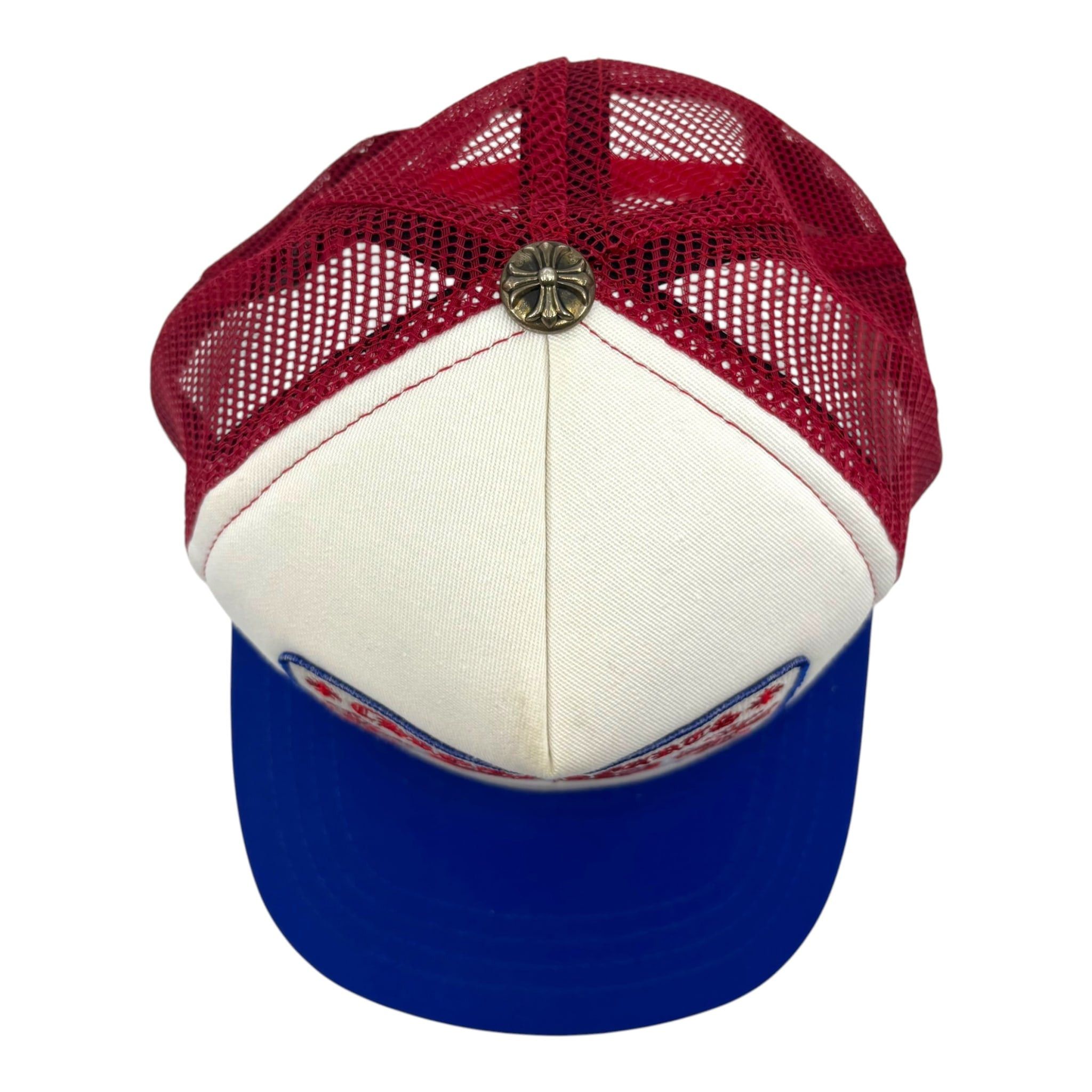 Chrome Hearts Trucker Hat Blue/Red/White Size ONE SIZE - 3 Thumbnail