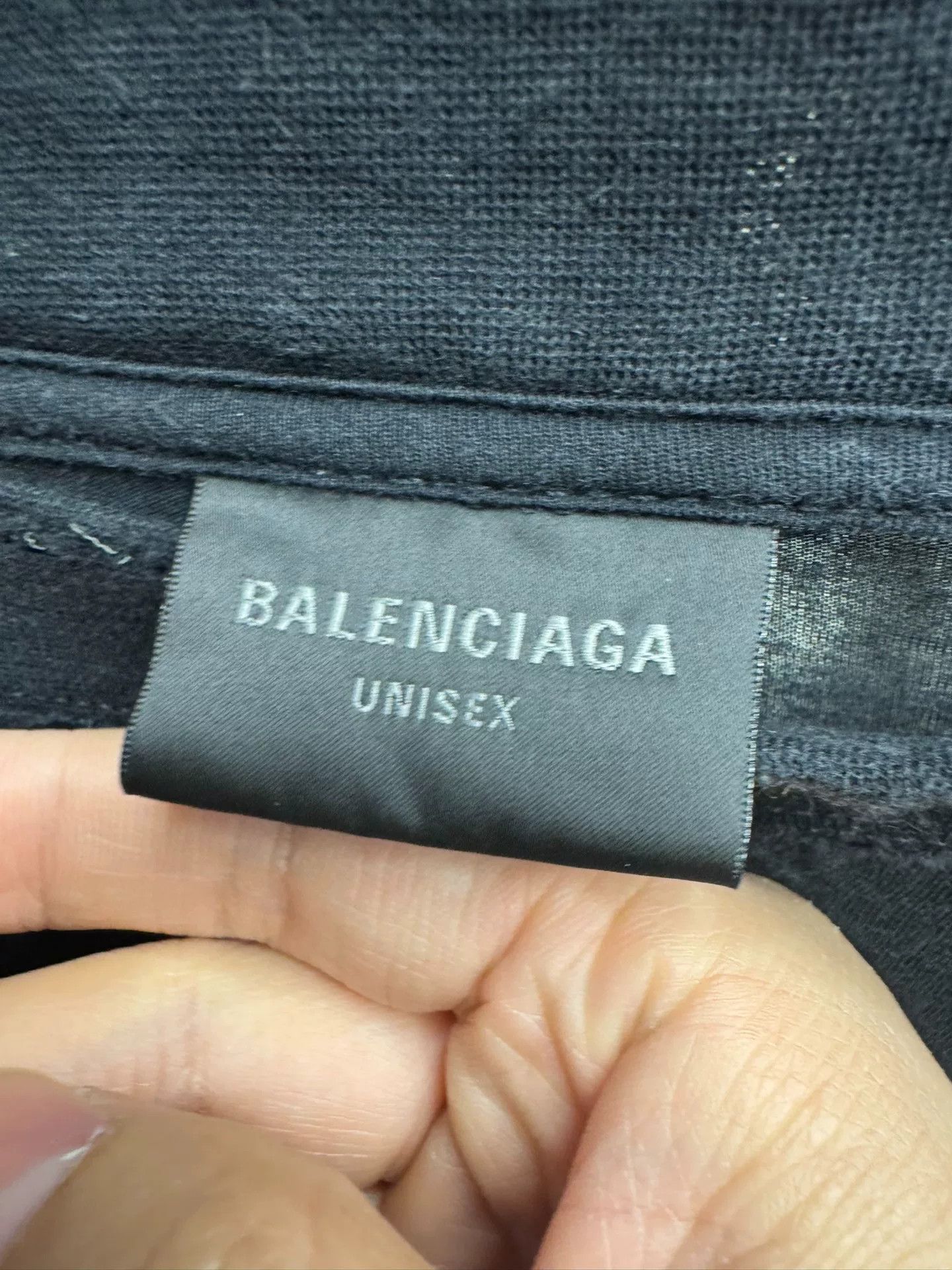 Balenciaga Balenciaga Distressed Embroidered Logo Long Sleeve Size S Size US S / EU 44-46 / 1 - 4 Thumbnail