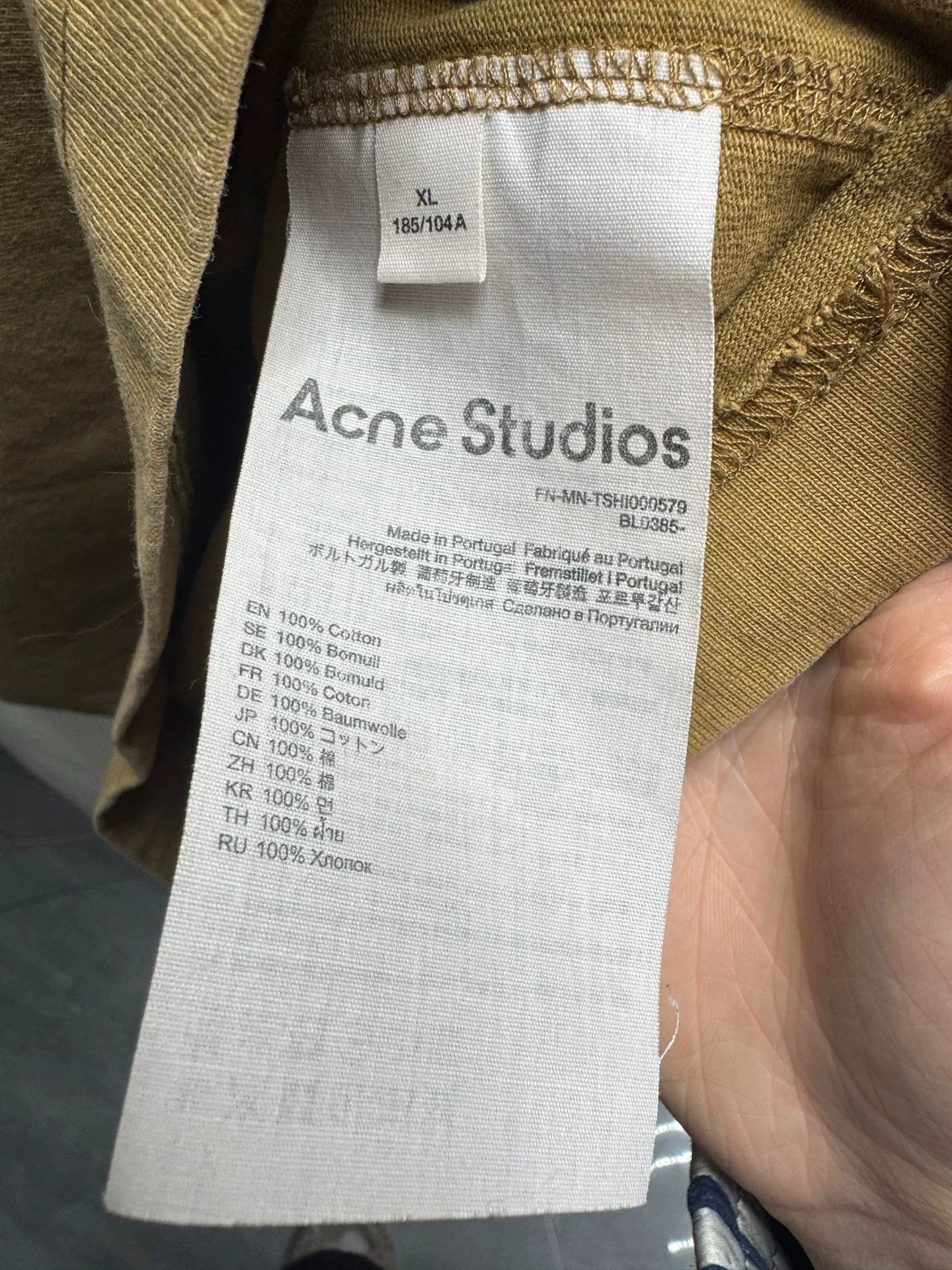 Acne Studios Acne Studios Logo T-Shirt Size XL Size US XL / EU 56 / 4 - 5 Thumbnail