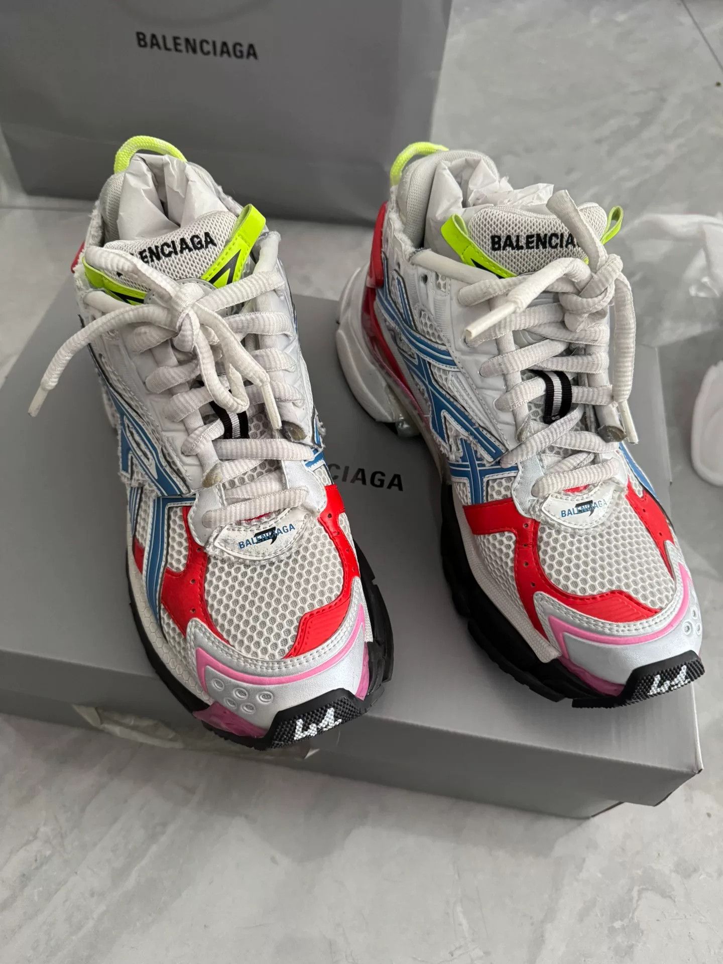 Balenciaga Balenciaga Runner Multi-Color Sneakers US 8 Size US 8 / EU 41 - 4 Thumbnail