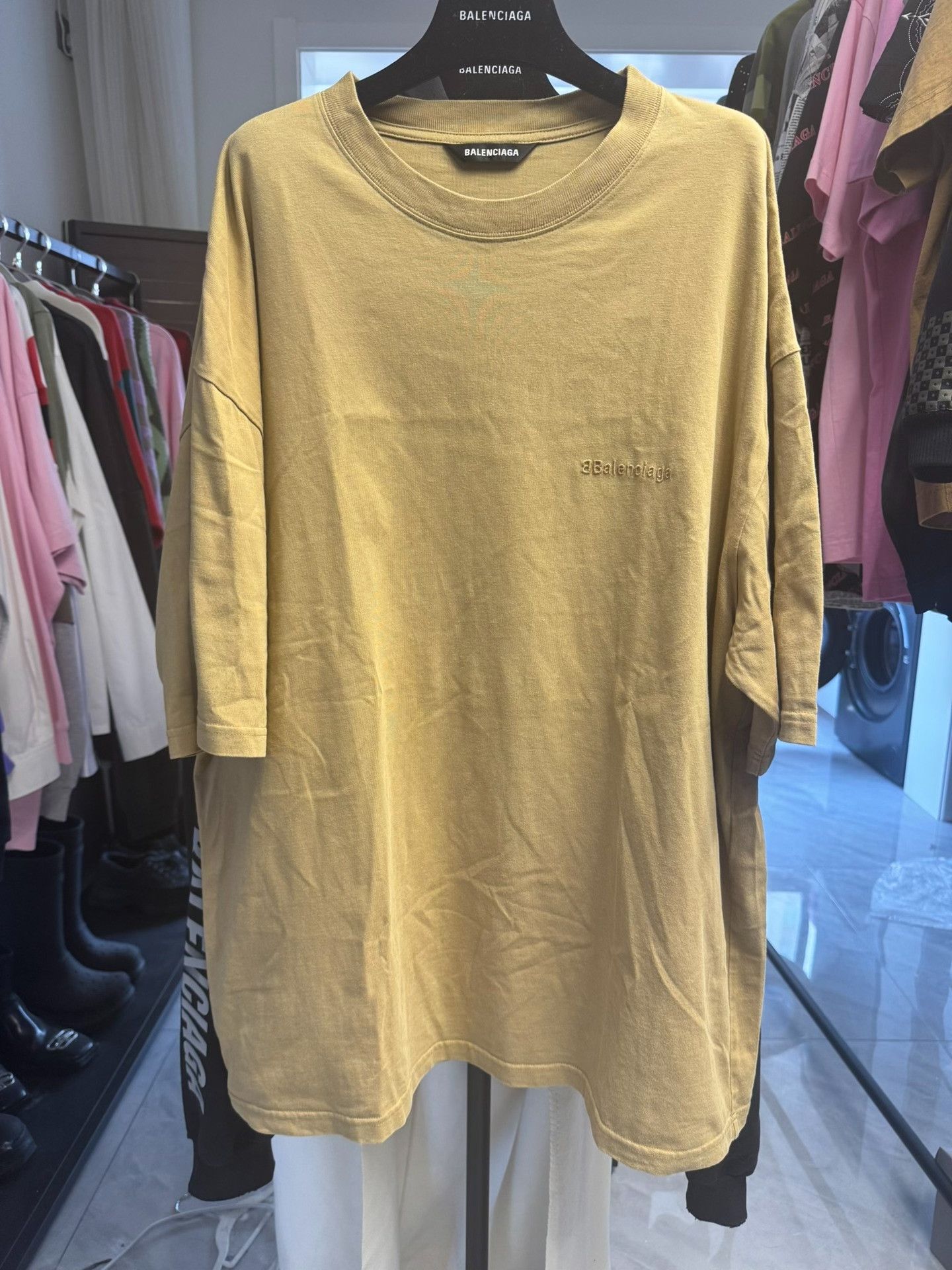 Balenciaga Balenciaga Embroidered Logo T-Shirt Size M Size US M / EU 48-50 / 2 - 2 Thumbnail