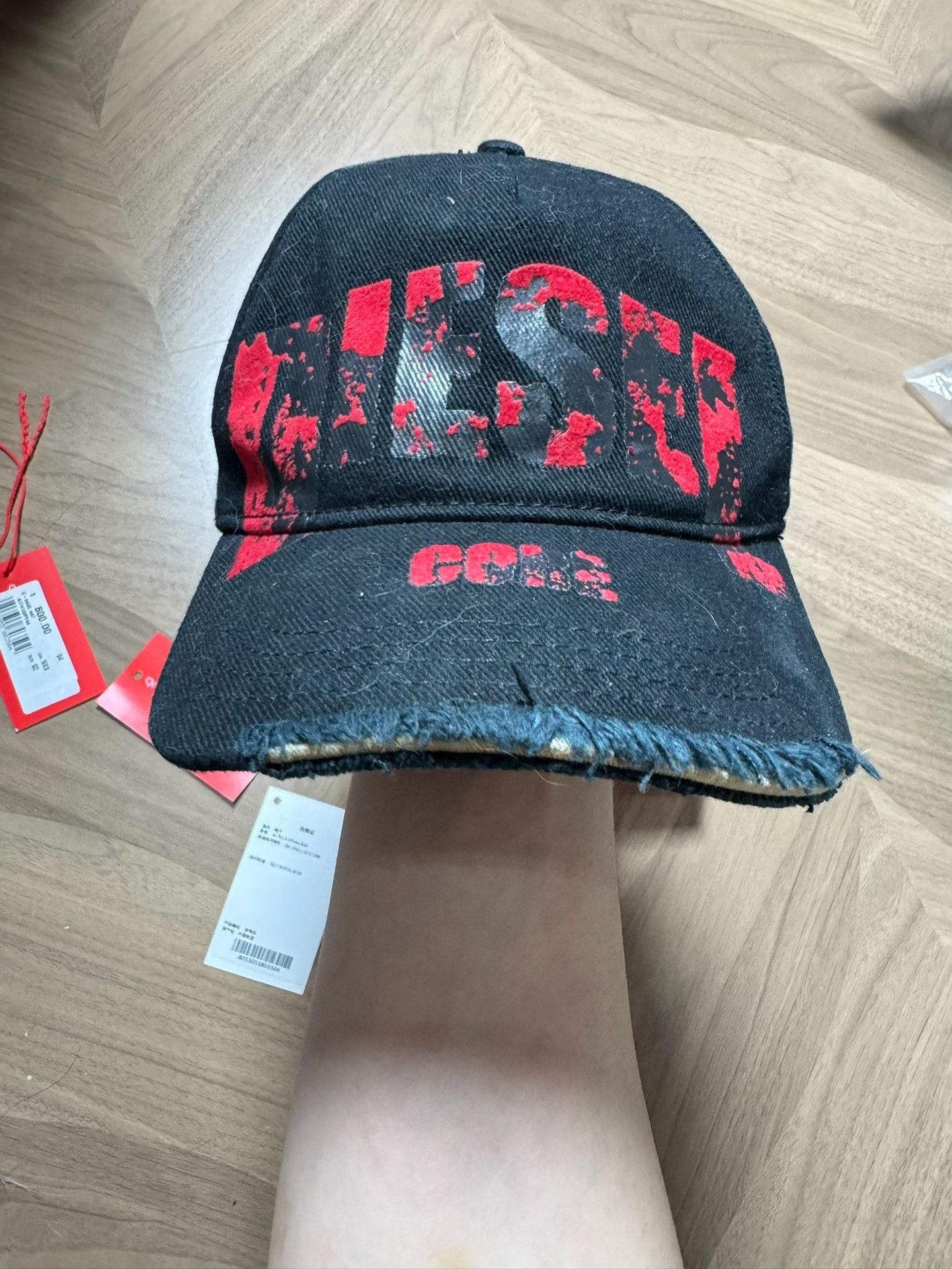 Diesel Diesel Distressed Baseball Cap One Size Size ONE SIZE - 3 Thumbnail