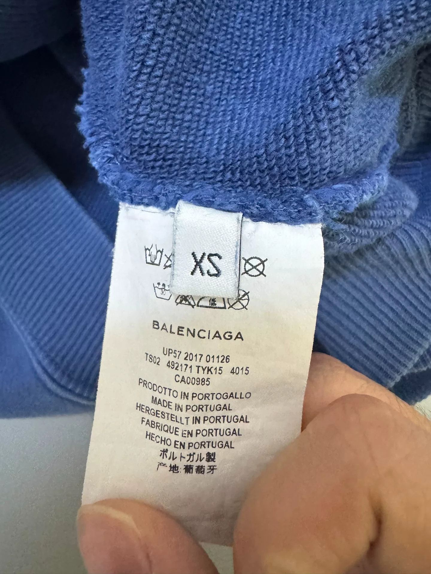 Balenciaga Balenciaga Gradient Logo Hoodie Size XS Size US XS / EU 42 / 0 - 4 Thumbnail