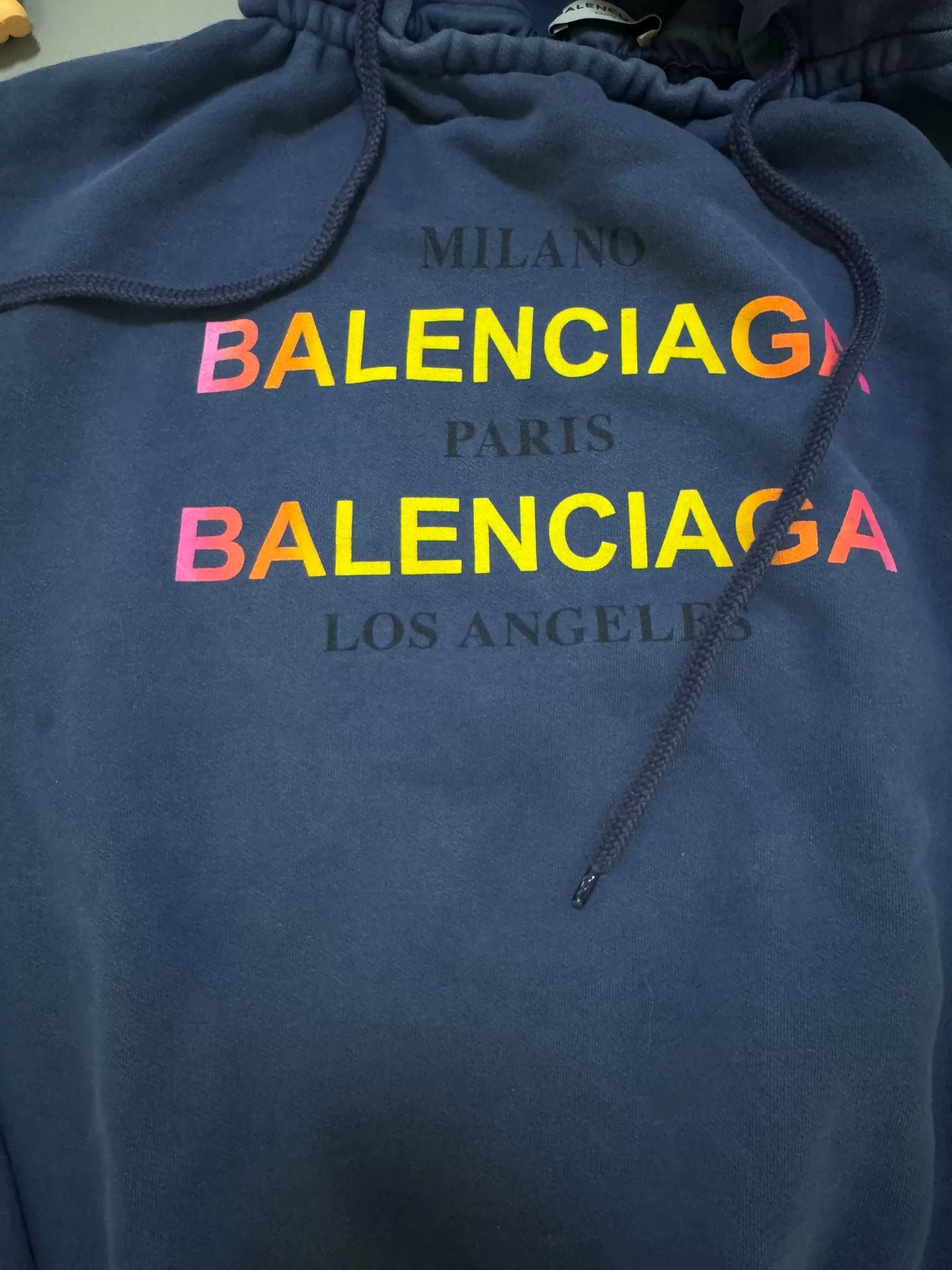 Balenciaga Balenciaga Gradient Logo Hoodie Size XS Size US XS / EU 42 / 0 - 3 Thumbnail