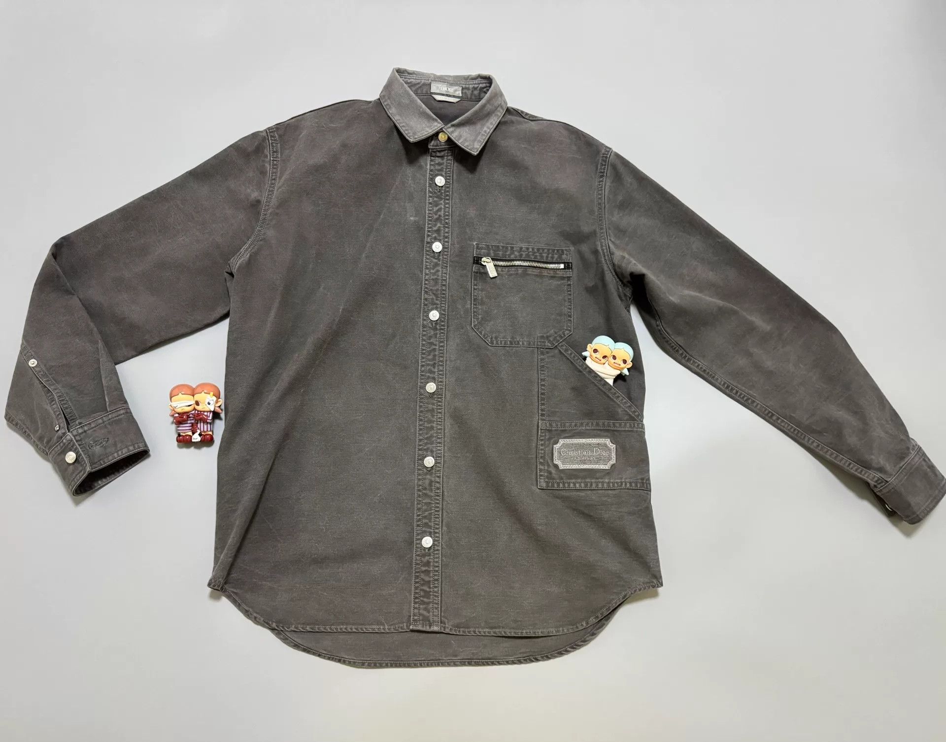 Dior Dior Couture Patch Shirt Size 39 Size US M / EU 48-50 / 2 - 2 Thumbnail