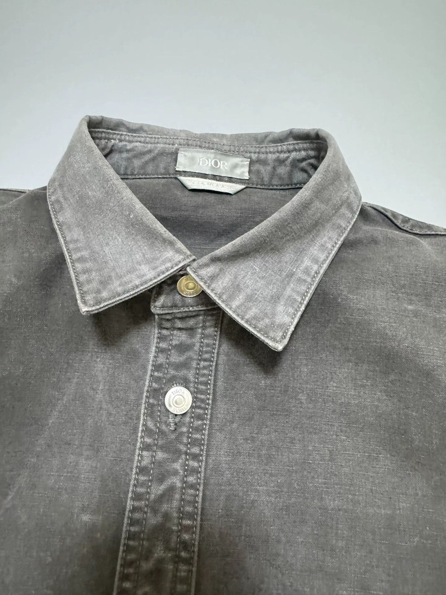 Dior Dior Couture Patch Shirt Size 39 Size US M / EU 48-50 / 2 - 4 Thumbnail