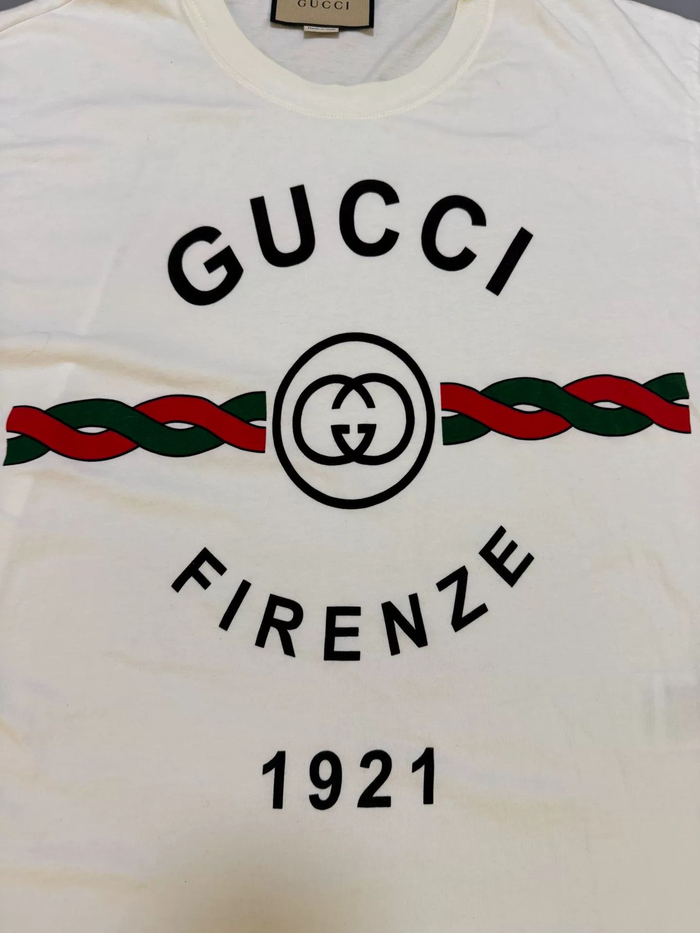 Gucci Gucci Firenze Logo Short Sleeve T-Shirt Size M Size US M / EU 48-50 / 2 - 4 Thumbnail