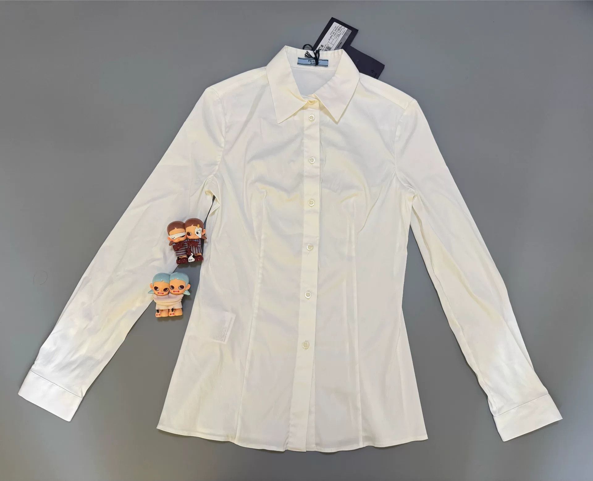 Prada Prada White Poplin Button Up Shirt Size 40 Size S / US 4 / IT 40 - 2 Thumbnail
