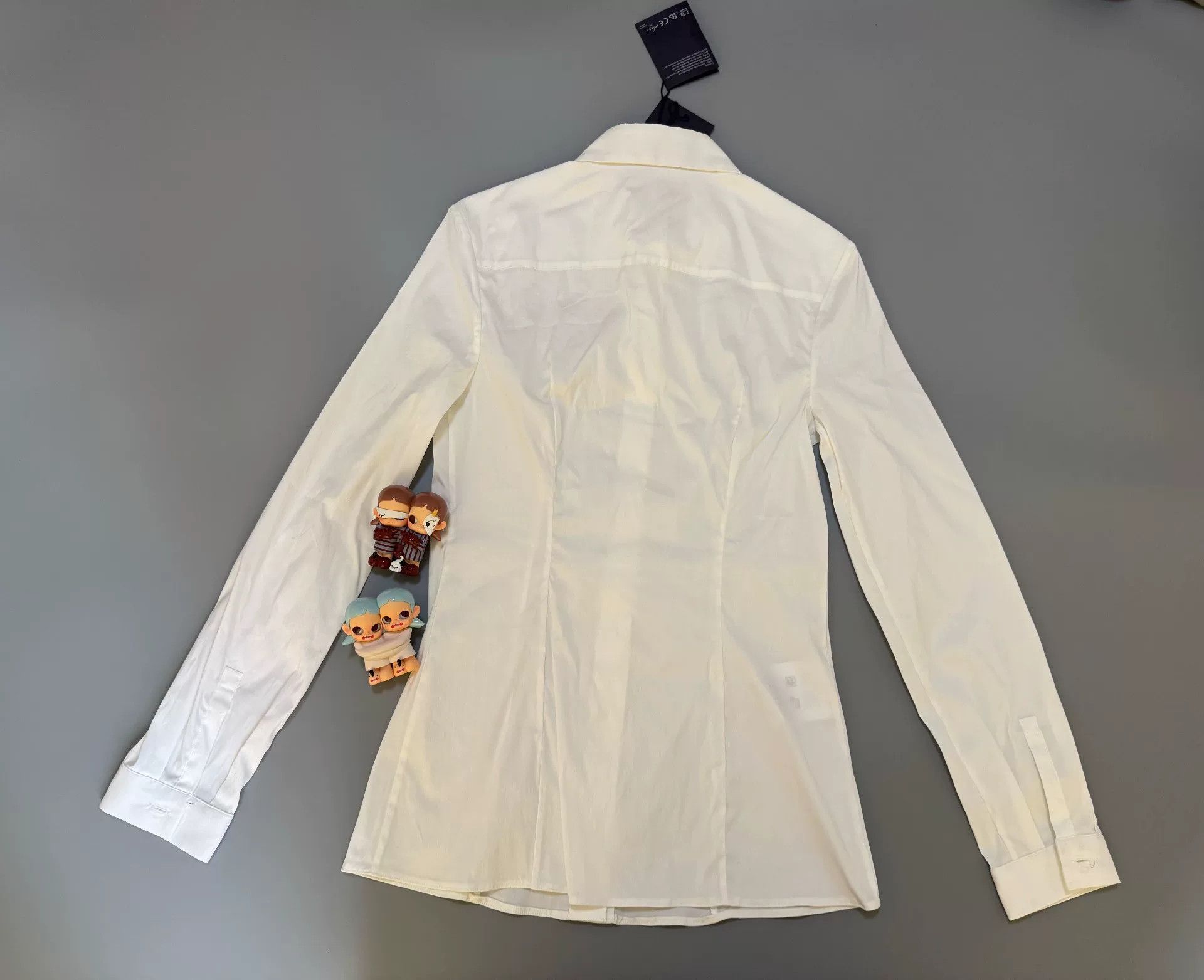 Prada Prada White Poplin Button Up Shirt Size 40 Size S / US 4 / IT 40 - 6 Thumbnail