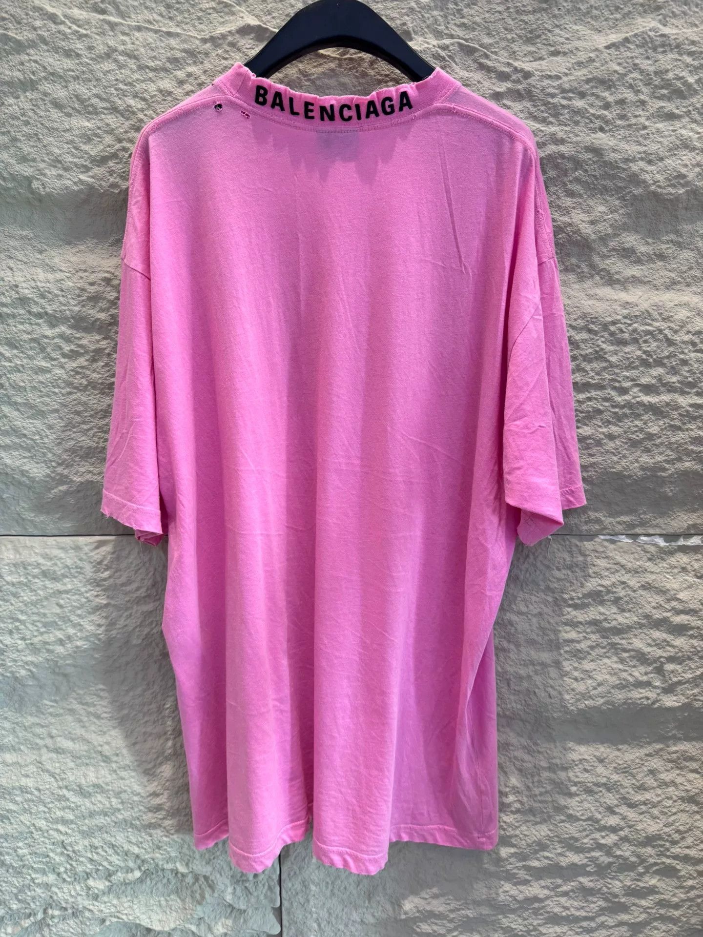 Balenciaga Balenciaga Pink Logo T-Shirt Size XS Size US XS / EU 42 / 0 - 3 Thumbnail