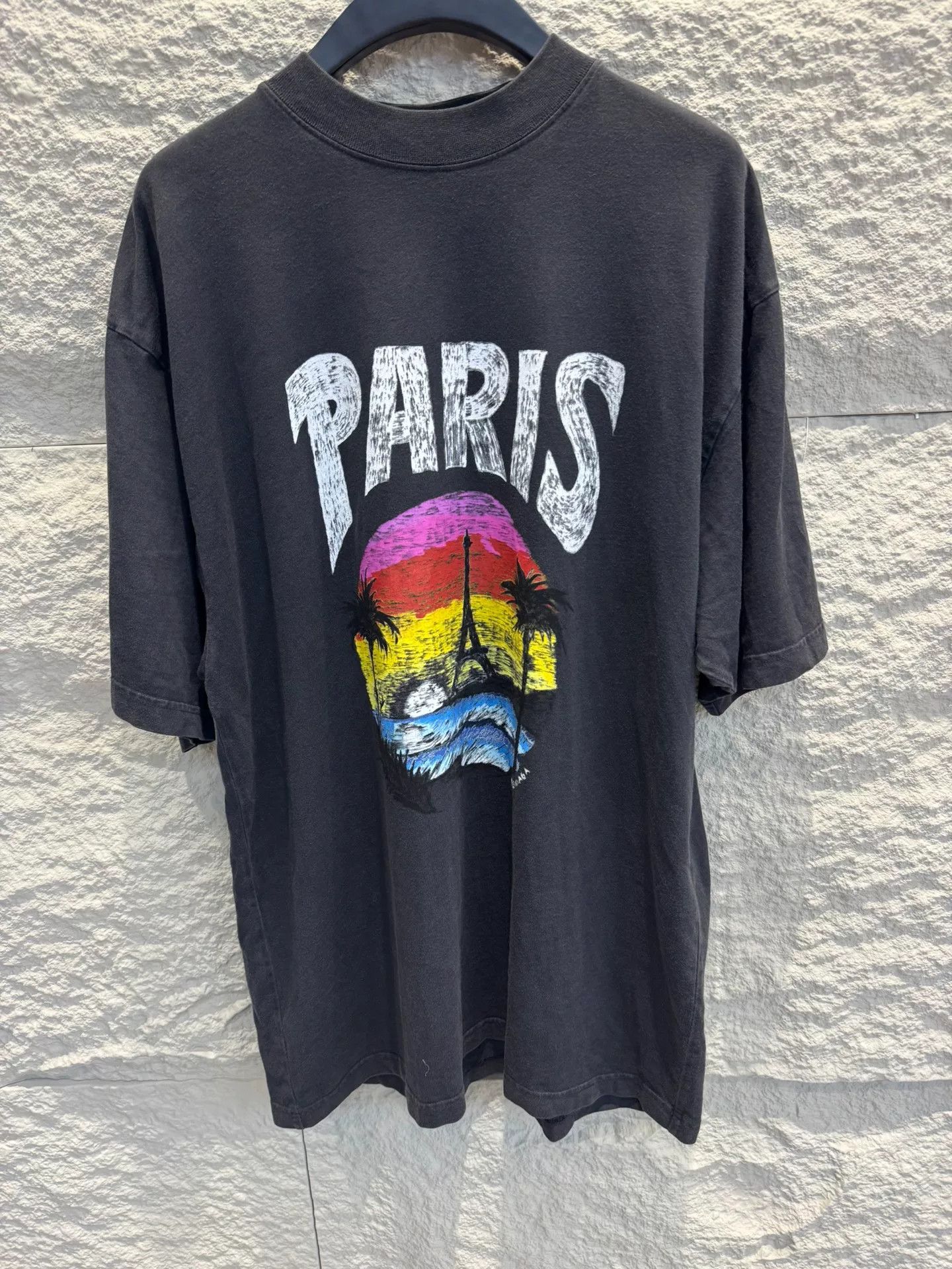 Balenciaga Balenciaga Paris Graphic T-Shirt Size S Size US S / EU 44-46 / 1 - 2 Thumbnail