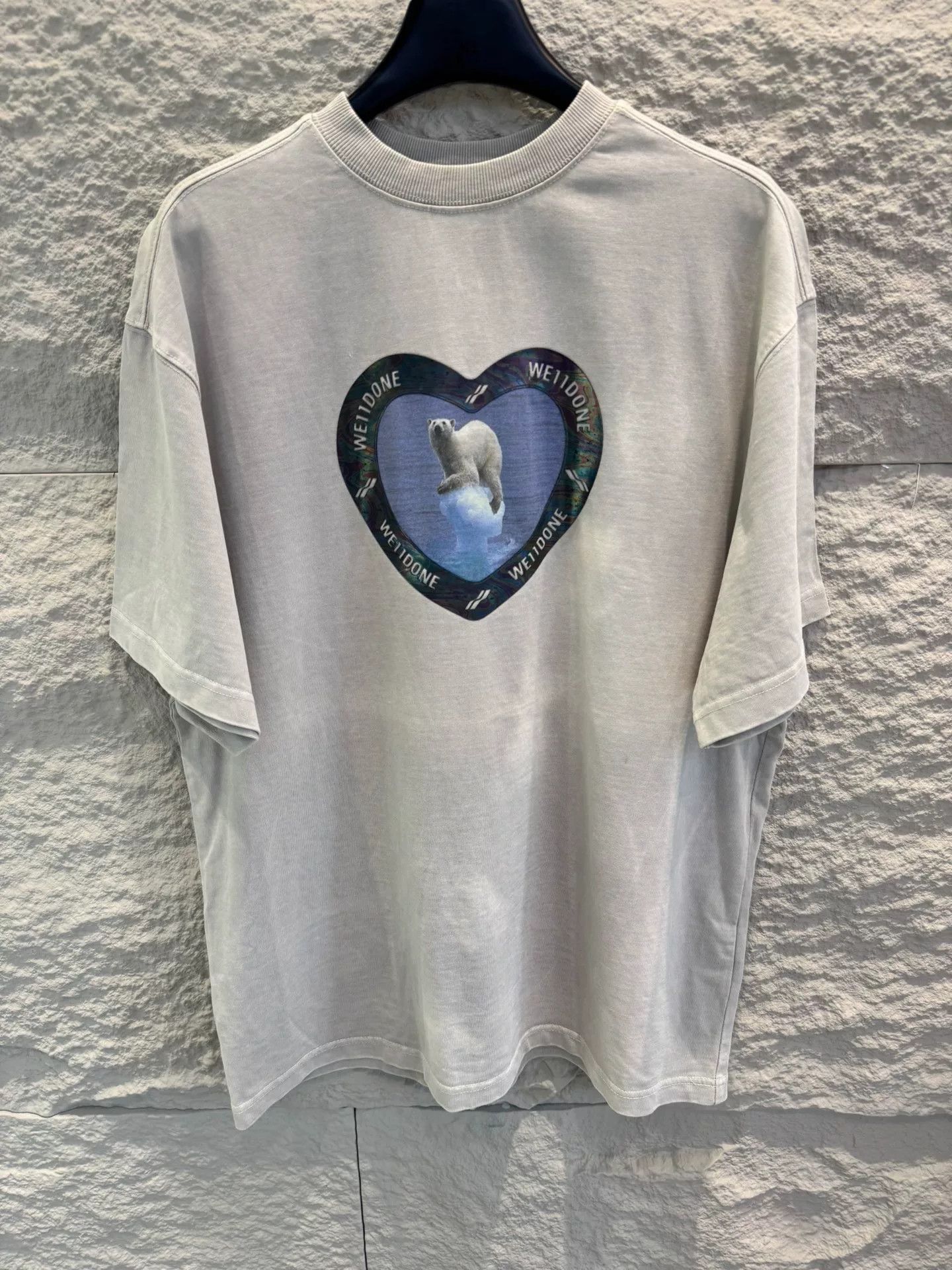 WE11DONE WE11DONE Polar Bear Heart Graphic T-Shirt Size XS Size US XS / EU 42 / 0 - 2 Thumbnail