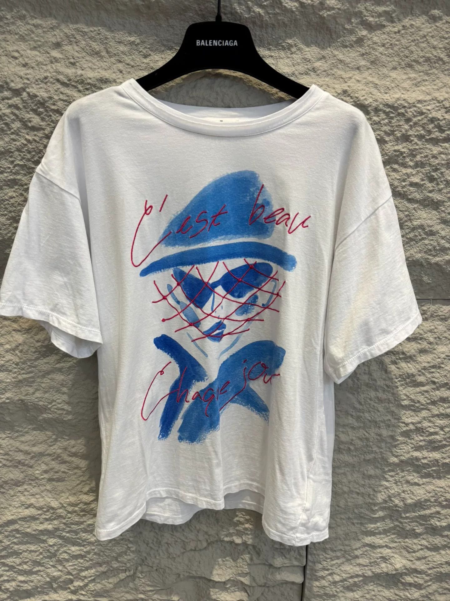 Lanvin Lanvin En Bleu Yuko Saeki Graphic T-Shirt Size 38 Size XS / US 0-2 / IT 36-38 - 2 Thumbnail